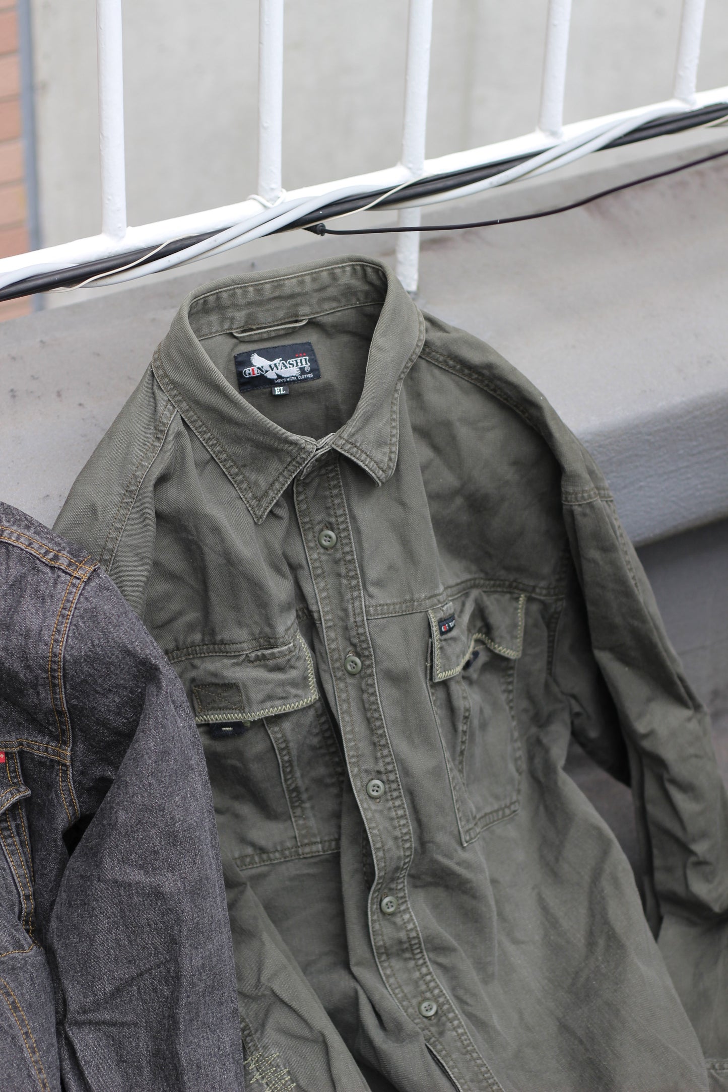 Men's Black Denim Jacket x3点