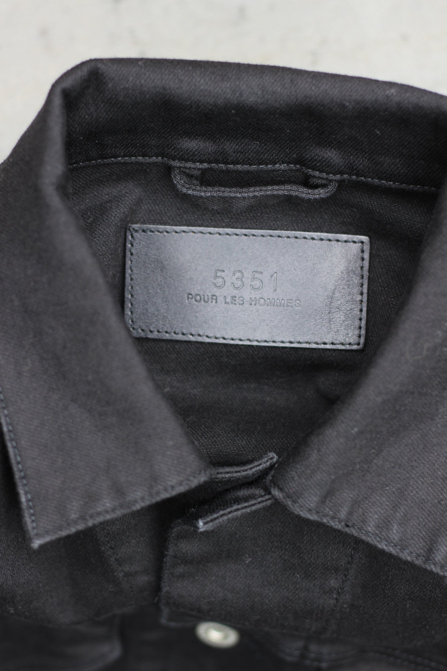 Men's Black Denim Jacket x3点
