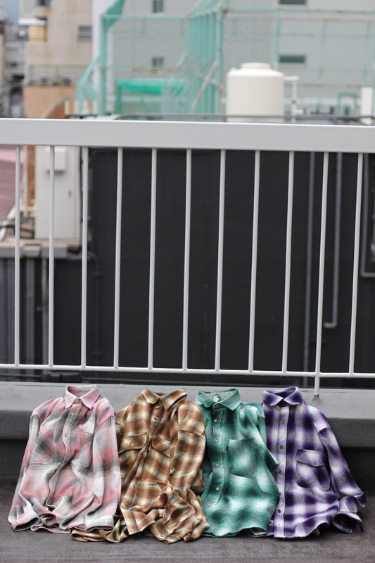 Men's Ombre Check Shirt x4点