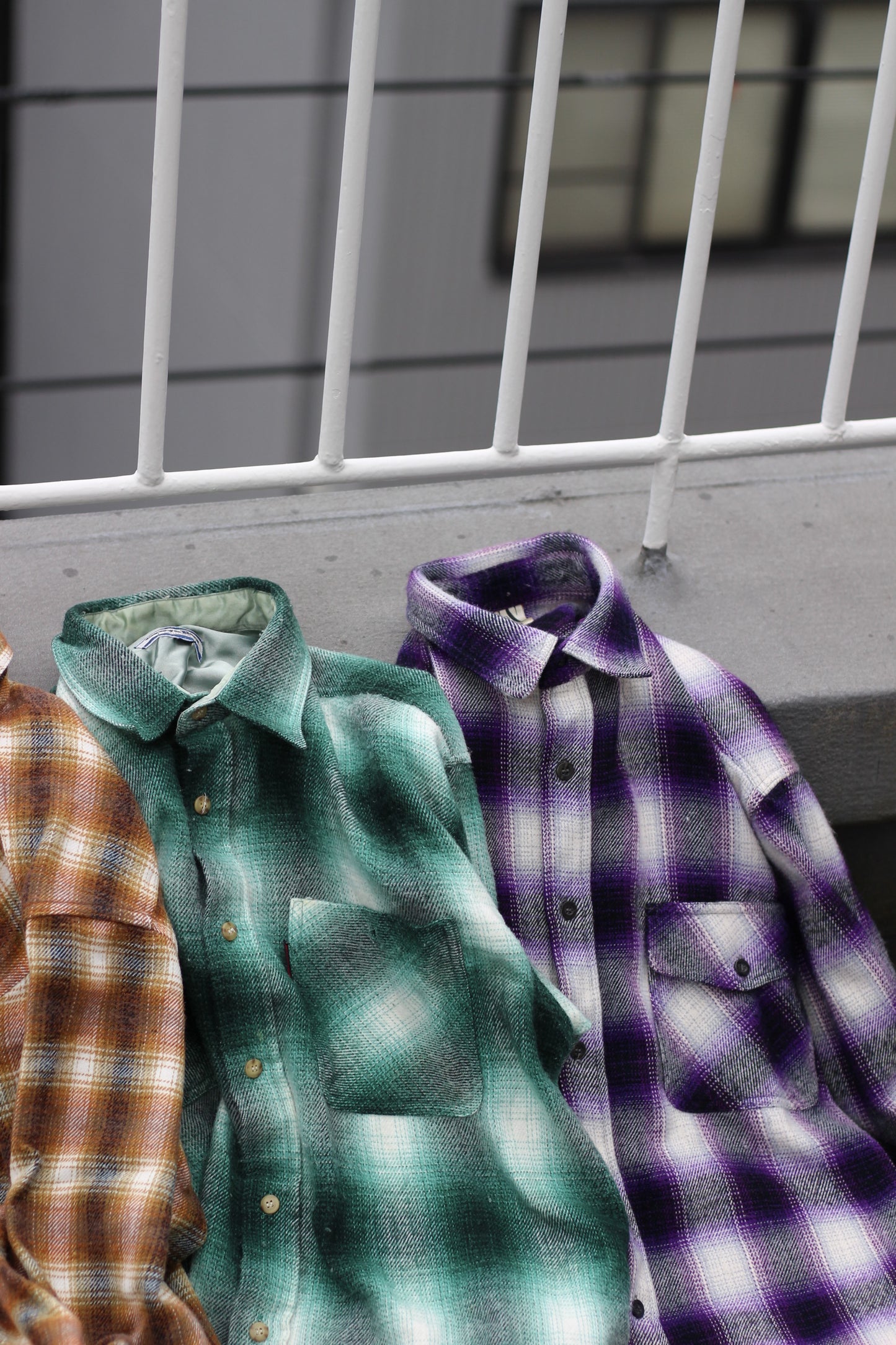Men's Ombre Check Shirt x4点