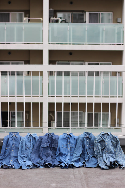 Men's Indigo Denim Shirt x6点