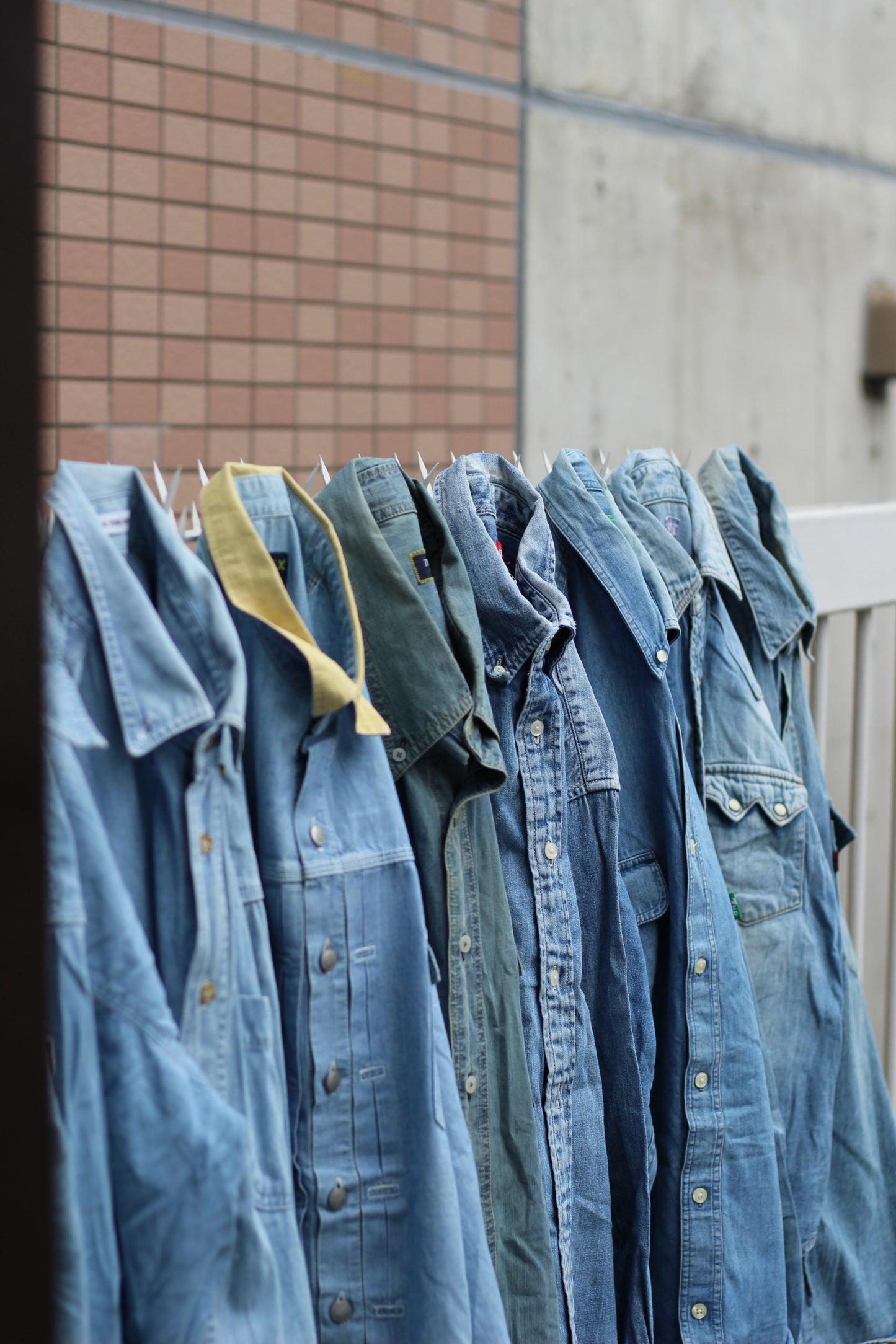 Men's Light Blue Denim Shirt x8点