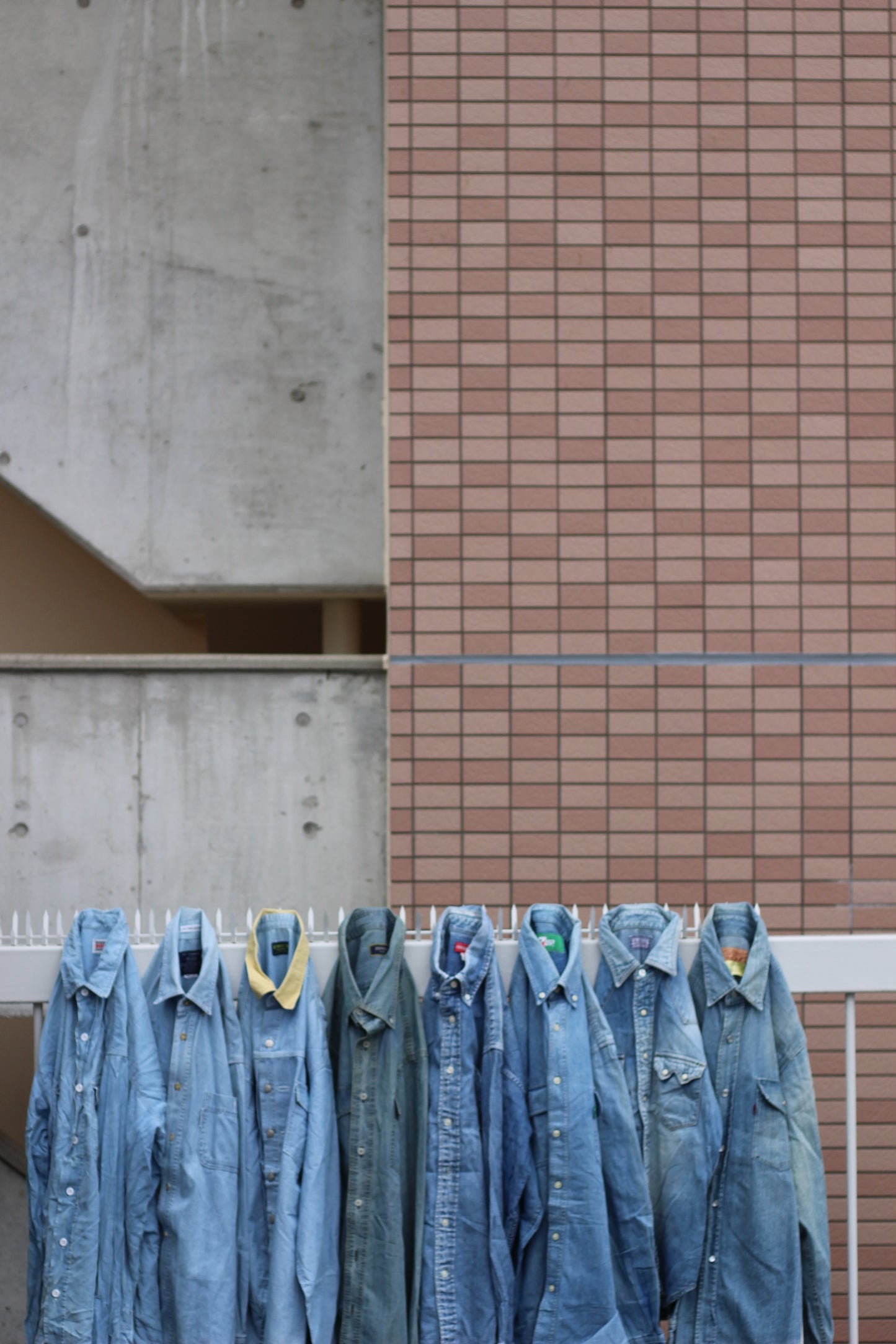Men's Light Blue Denim Shirt x8点