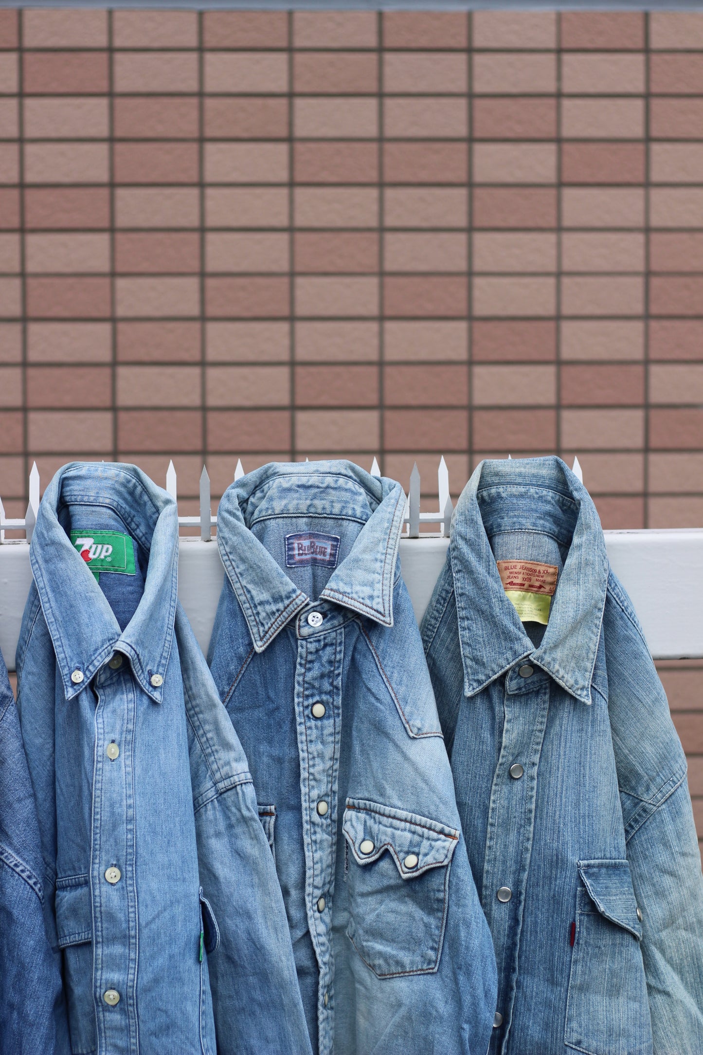 Men's Light Blue Denim Shirt x8点