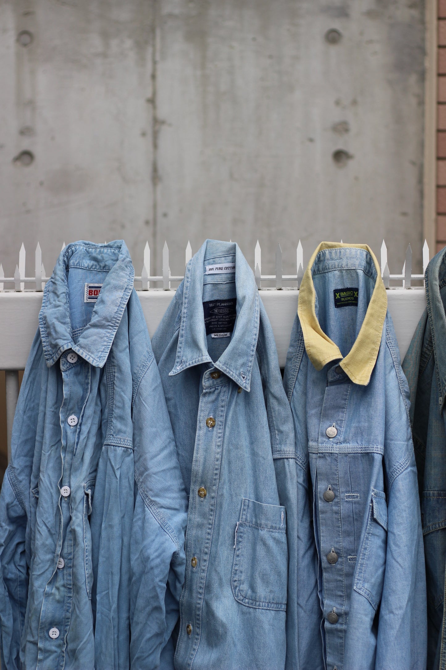 Men's Light Blue Denim Shirt x8点