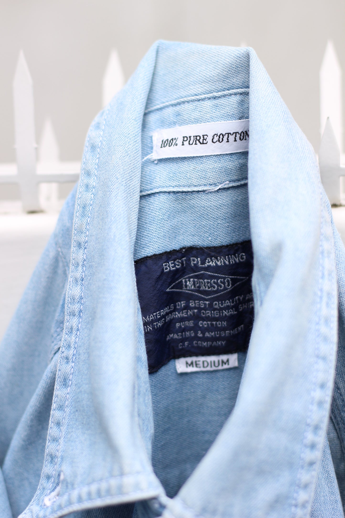 Men's Light Blue Denim Shirt x8点