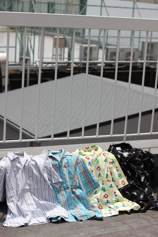 Men's Design Open Collar Shirt x4点