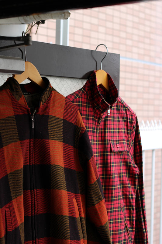 Fred Perry & 80's Men's Vintage Check Swing Top set x2点