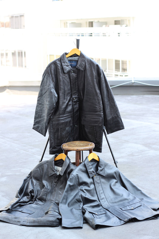 Men's High-Grade Lambskin Utility Jacket x3点