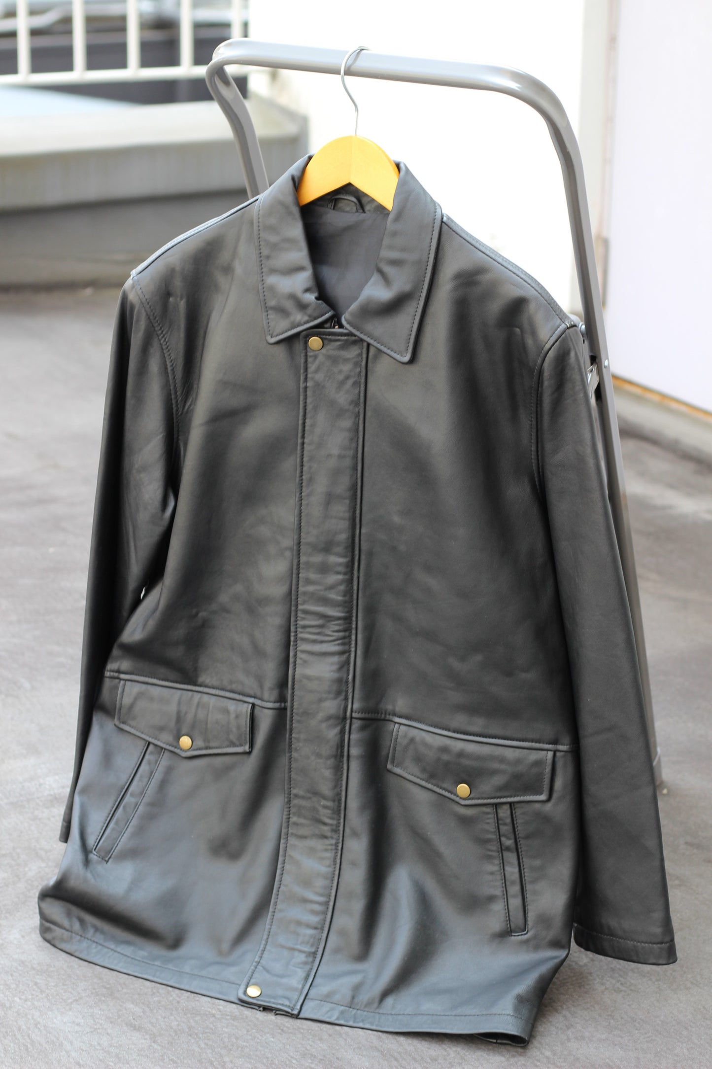 Men's High-Grade Lambskin Utility Jacket x3点