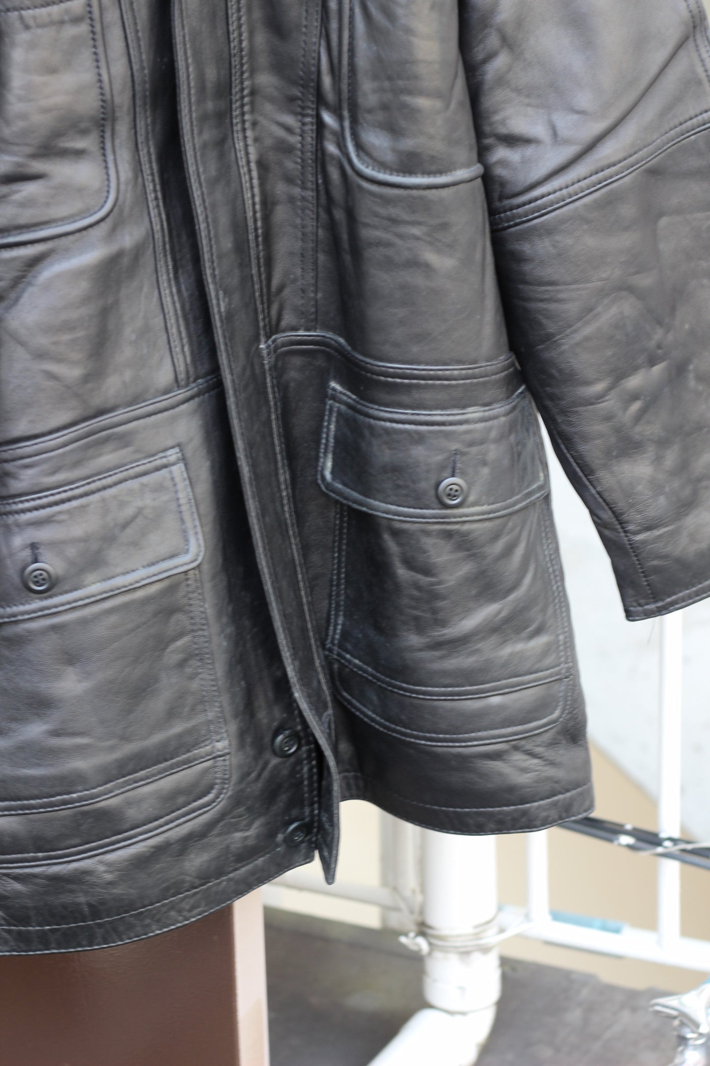 Men's High-Grade Lambskin Utility Jacket x3点