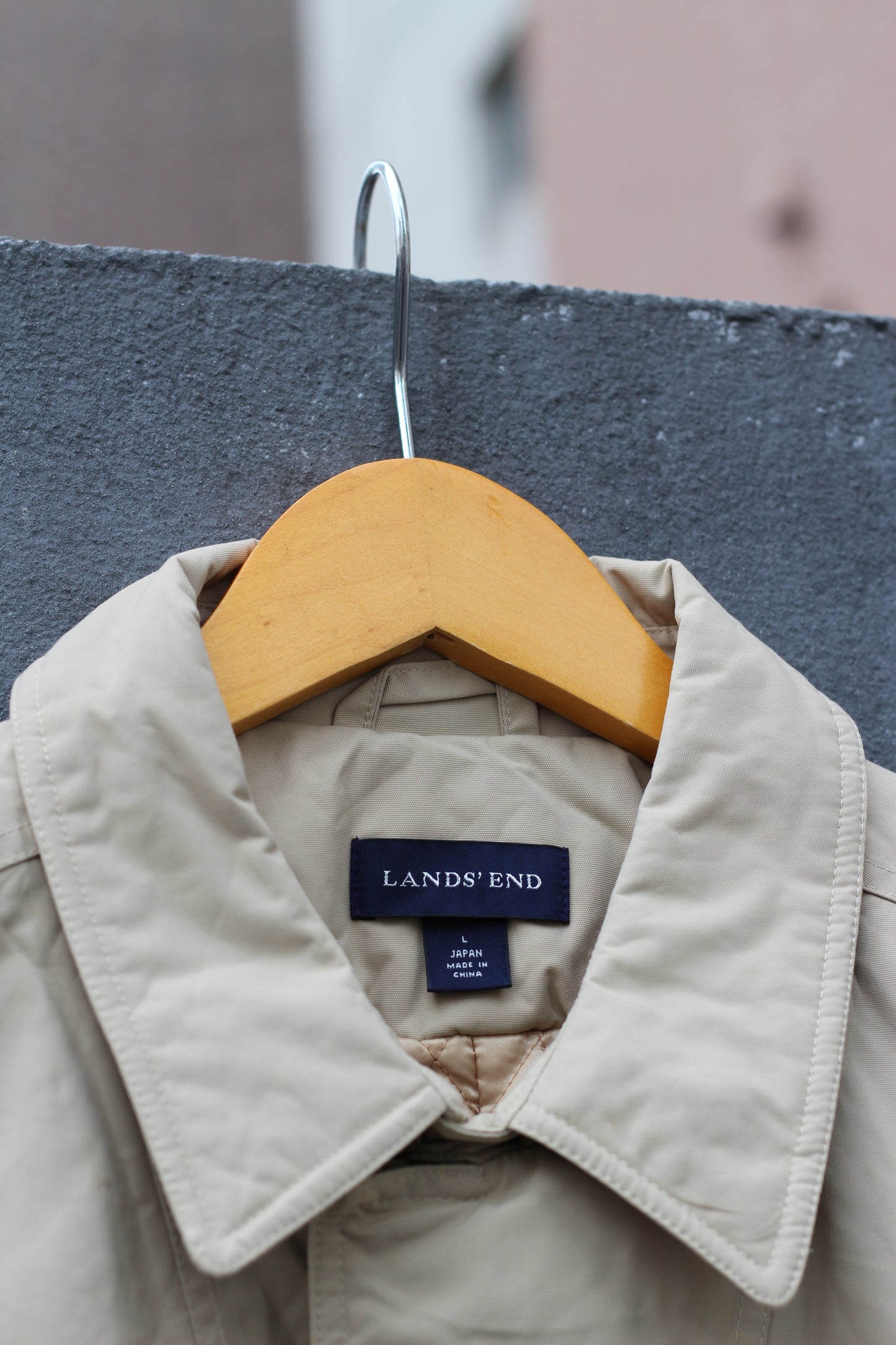 Danton & Landsend Beige Nylon Stand Collar Jacket set x2点