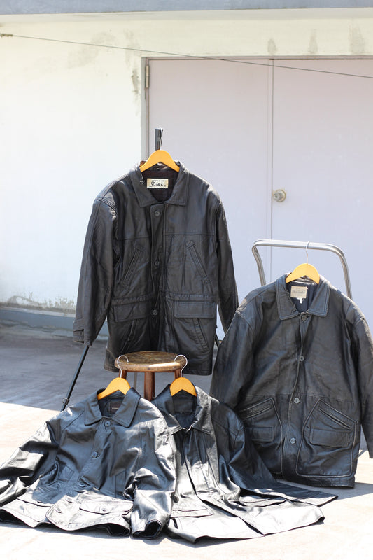 Men's Leather Utility Jacket x7点