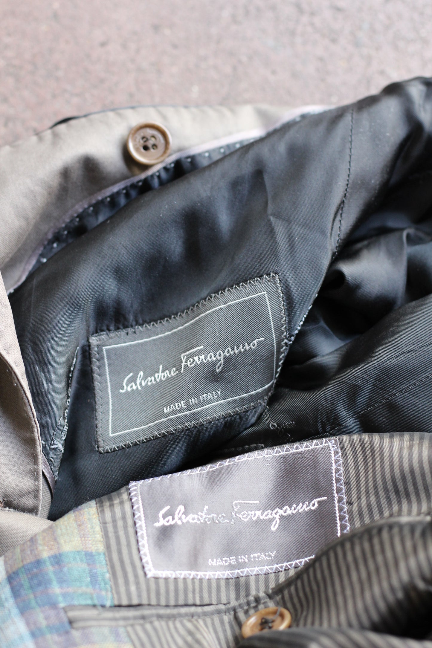 Old Salvatore Ferragamo Tailored Jacket x2点