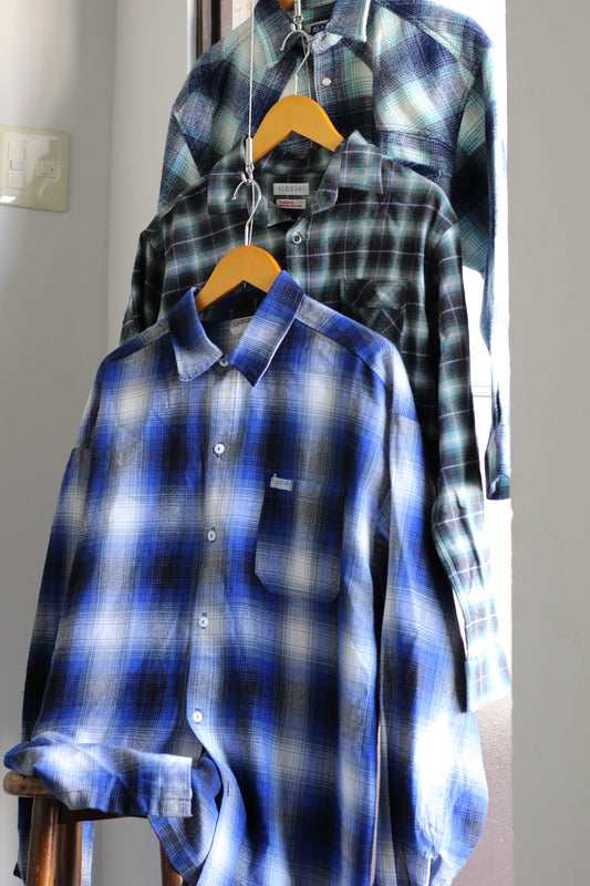 Men's Ombre Check Shirt x3点