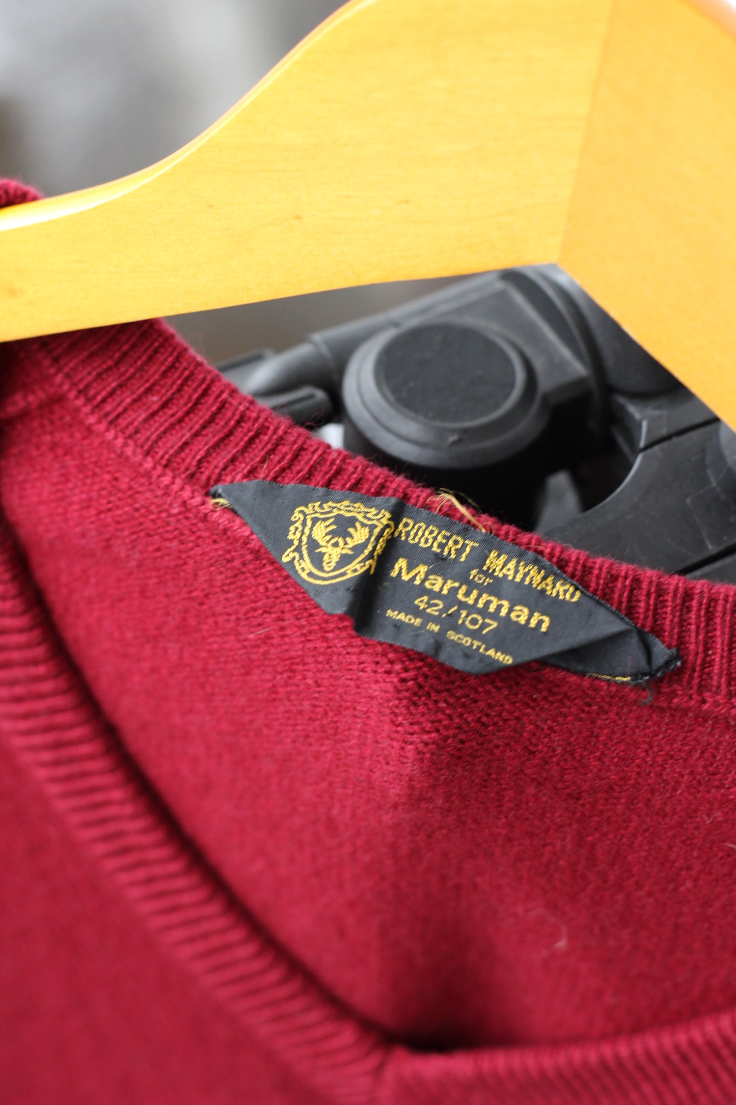 70-80's Made In Scotland Vintage Patch Knit Sweater set x2点