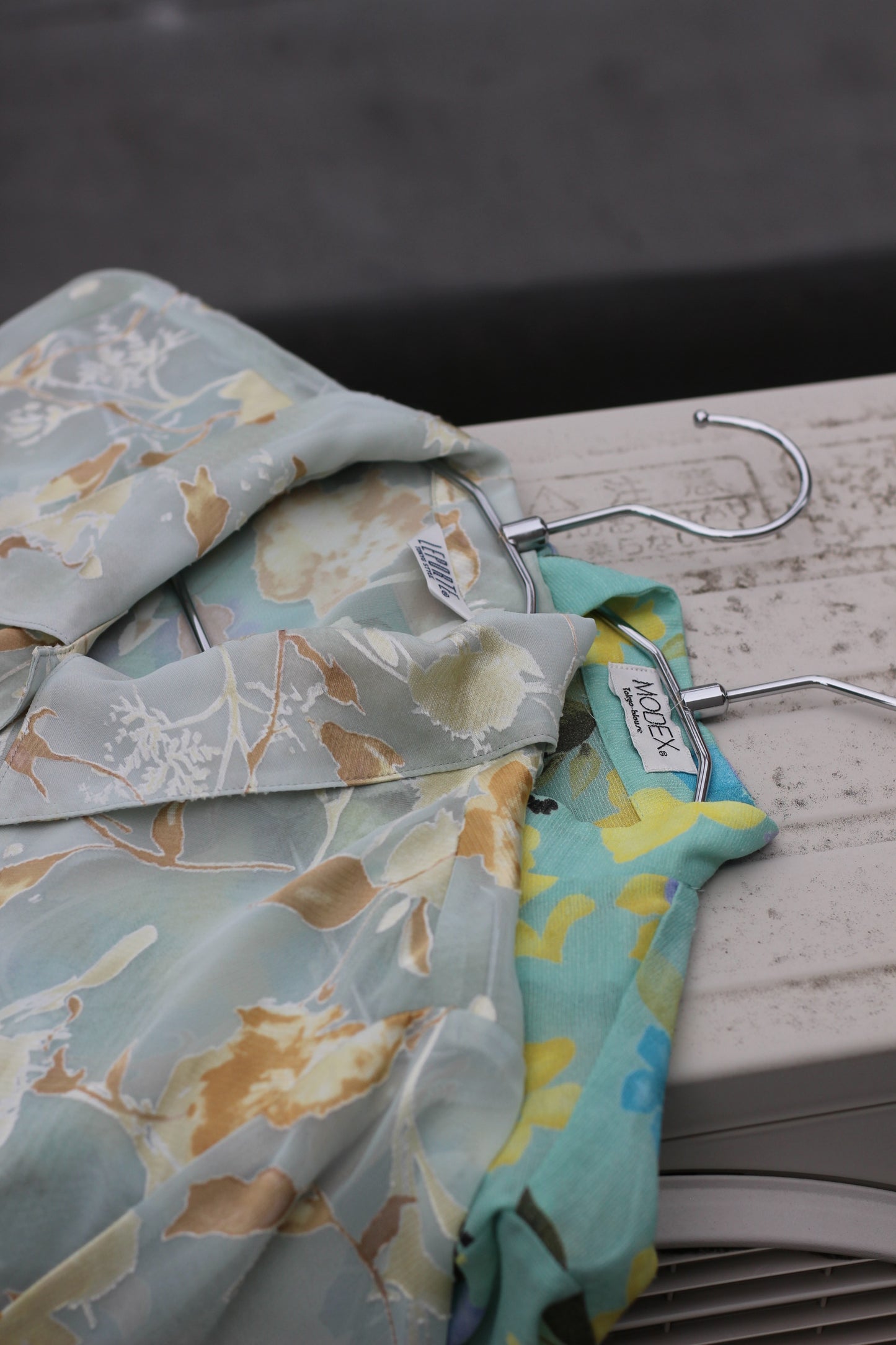 Vintage Sheer Floral Long Sleeve Blouse x10点