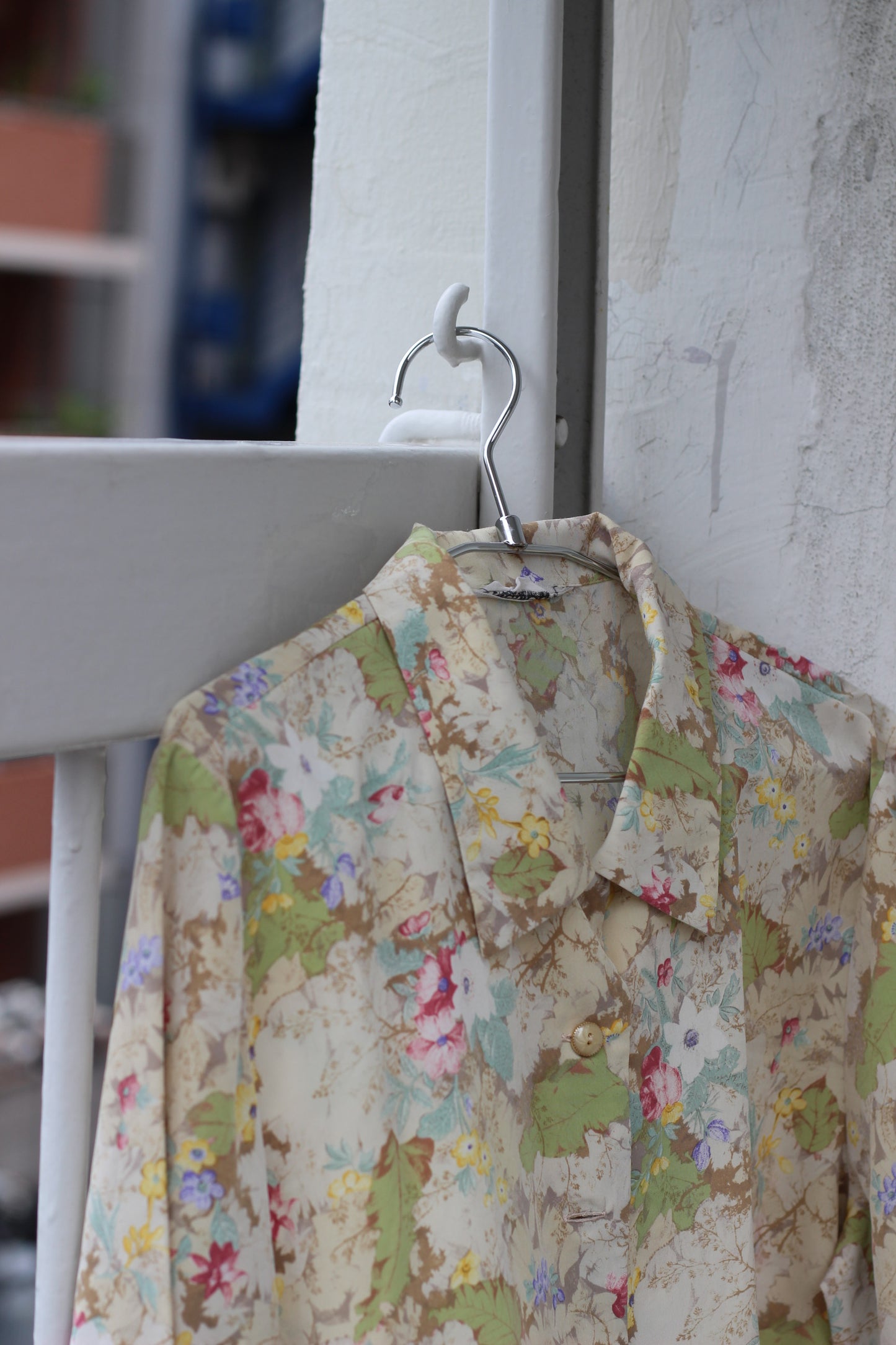 Vintage Sheer Floral Long Sleeve Blouse x10点