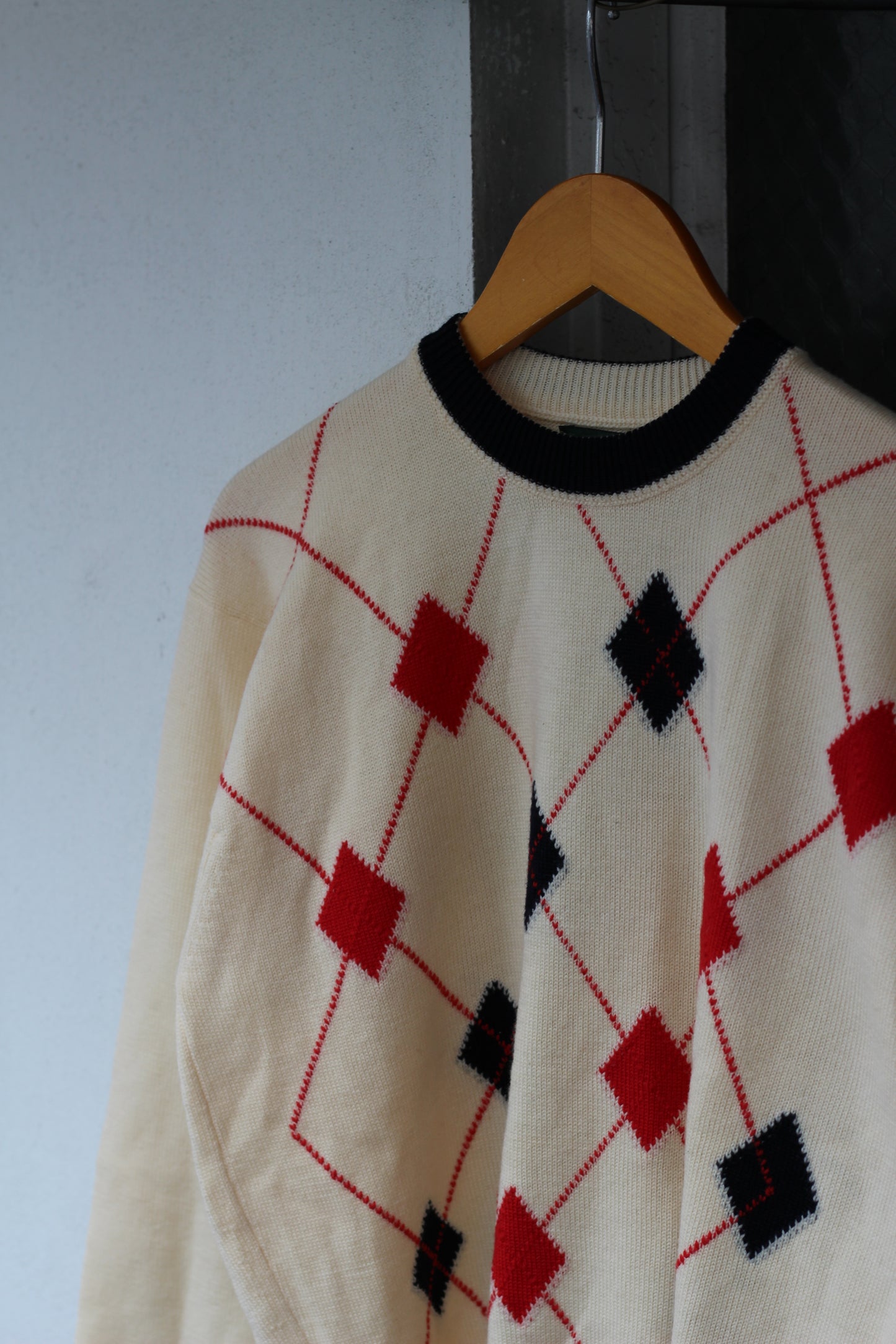 Men's Vintage Argyle Knit Sweater set x4点
