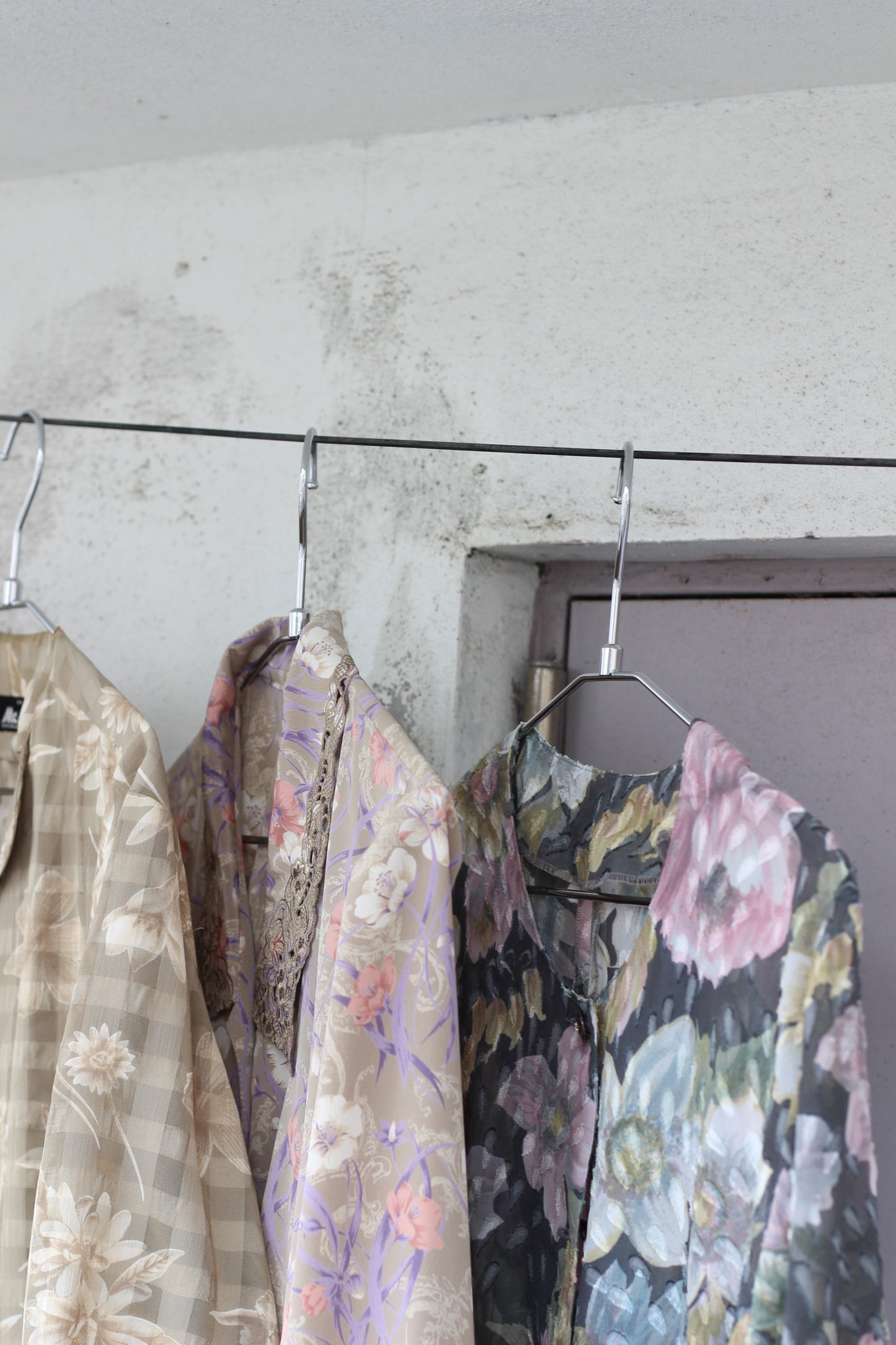 Vintage Sheer Floral Long Sleeve Blouse x10点