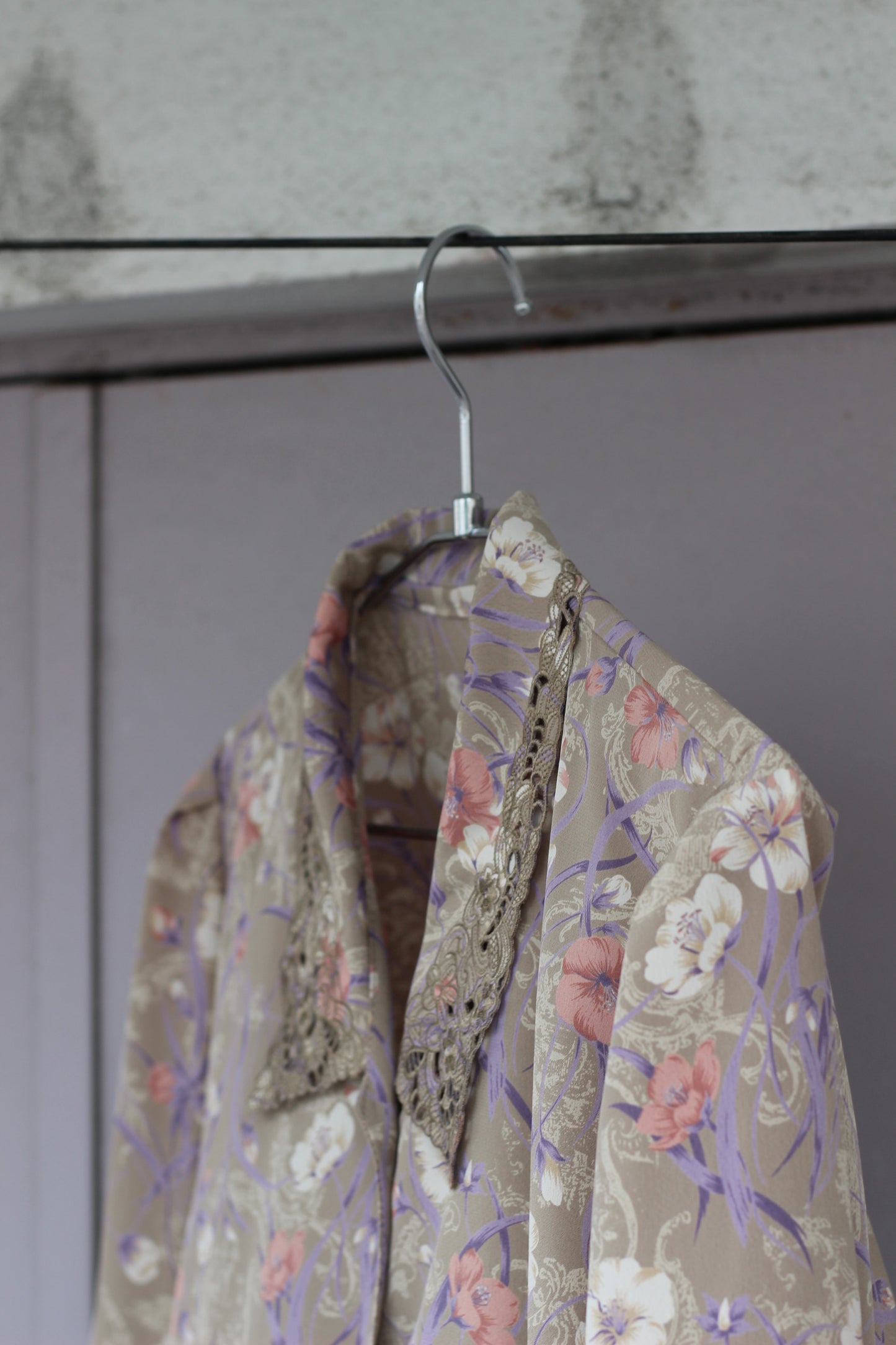 Vintage Sheer Floral Long Sleeve Blouse x10点