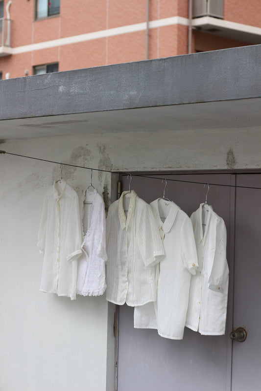Vintage White Short Sleeve Blouse x10点