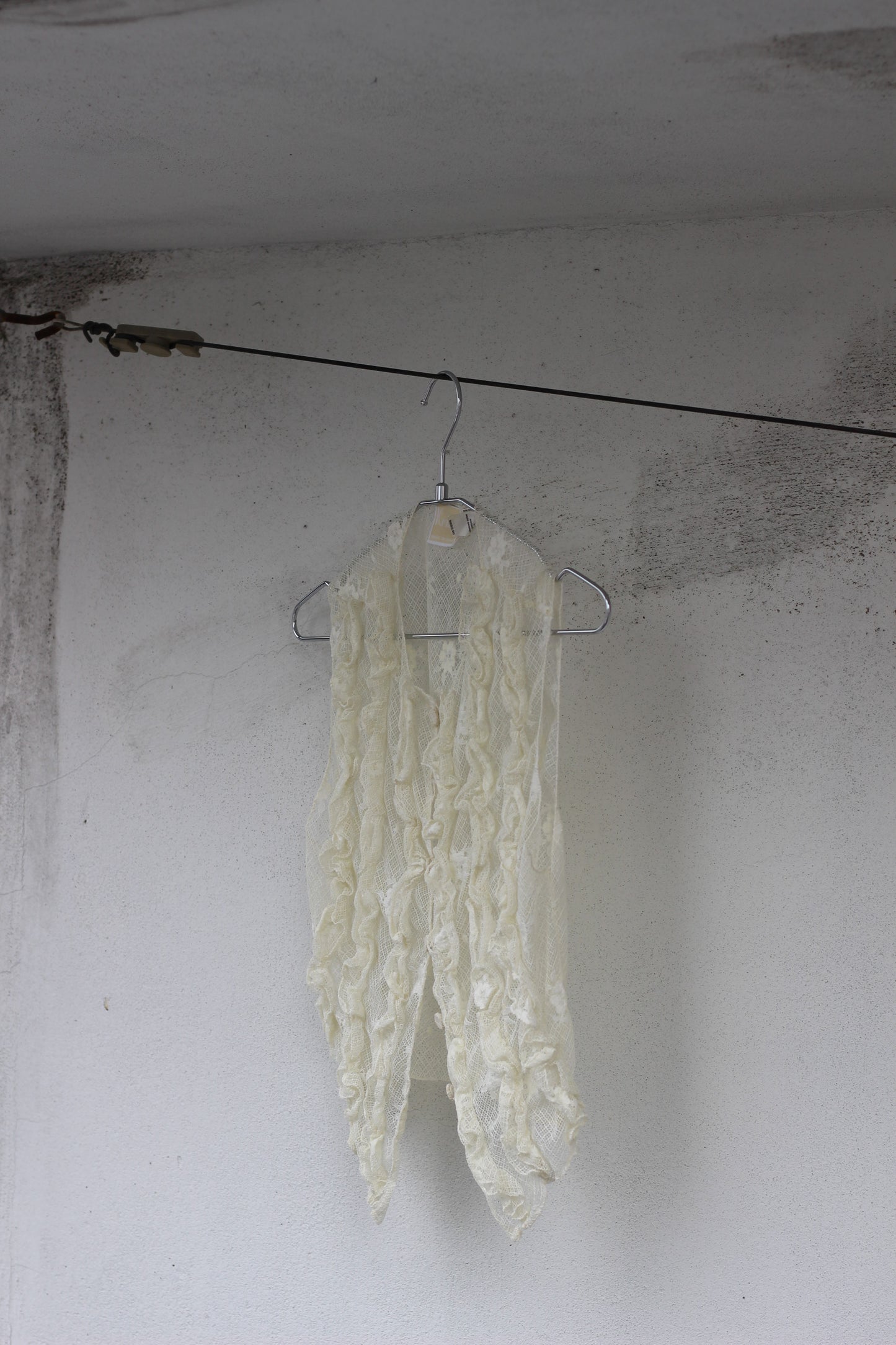 Vintage White No Sleeve Blouse x7点