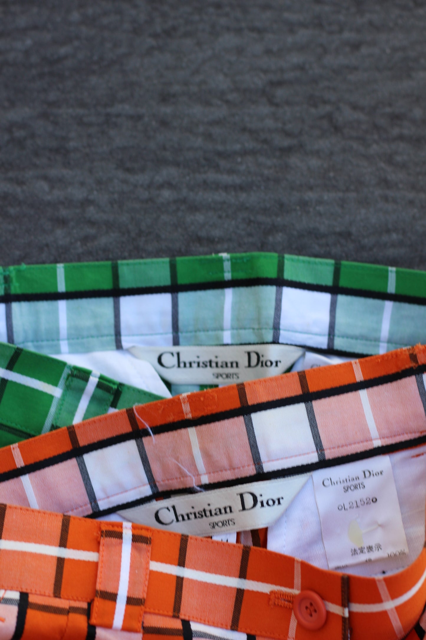 Old Dior Check Shorts x2点