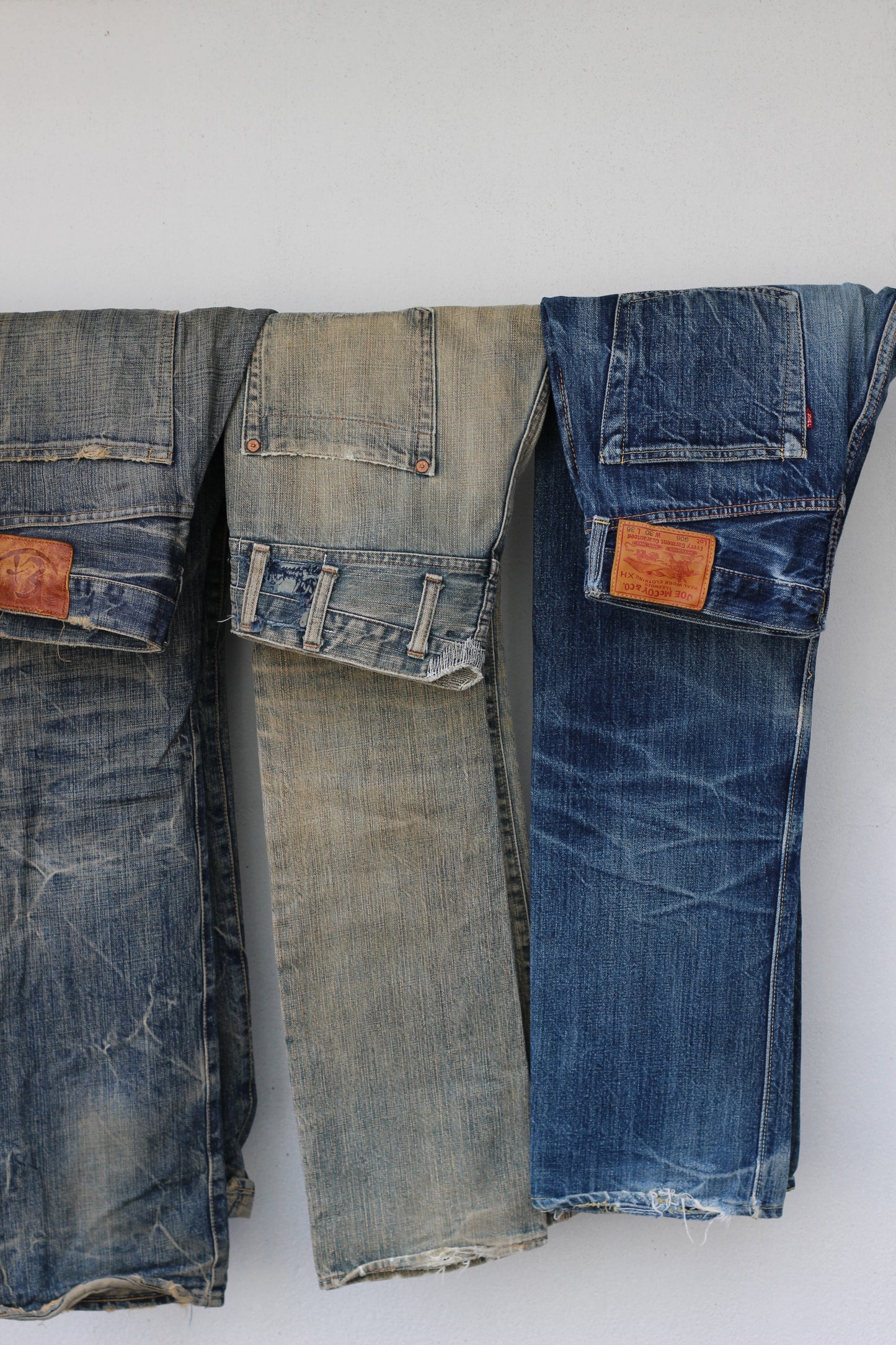 Men's High-Grade Vintage Processed Denim Pants x6点