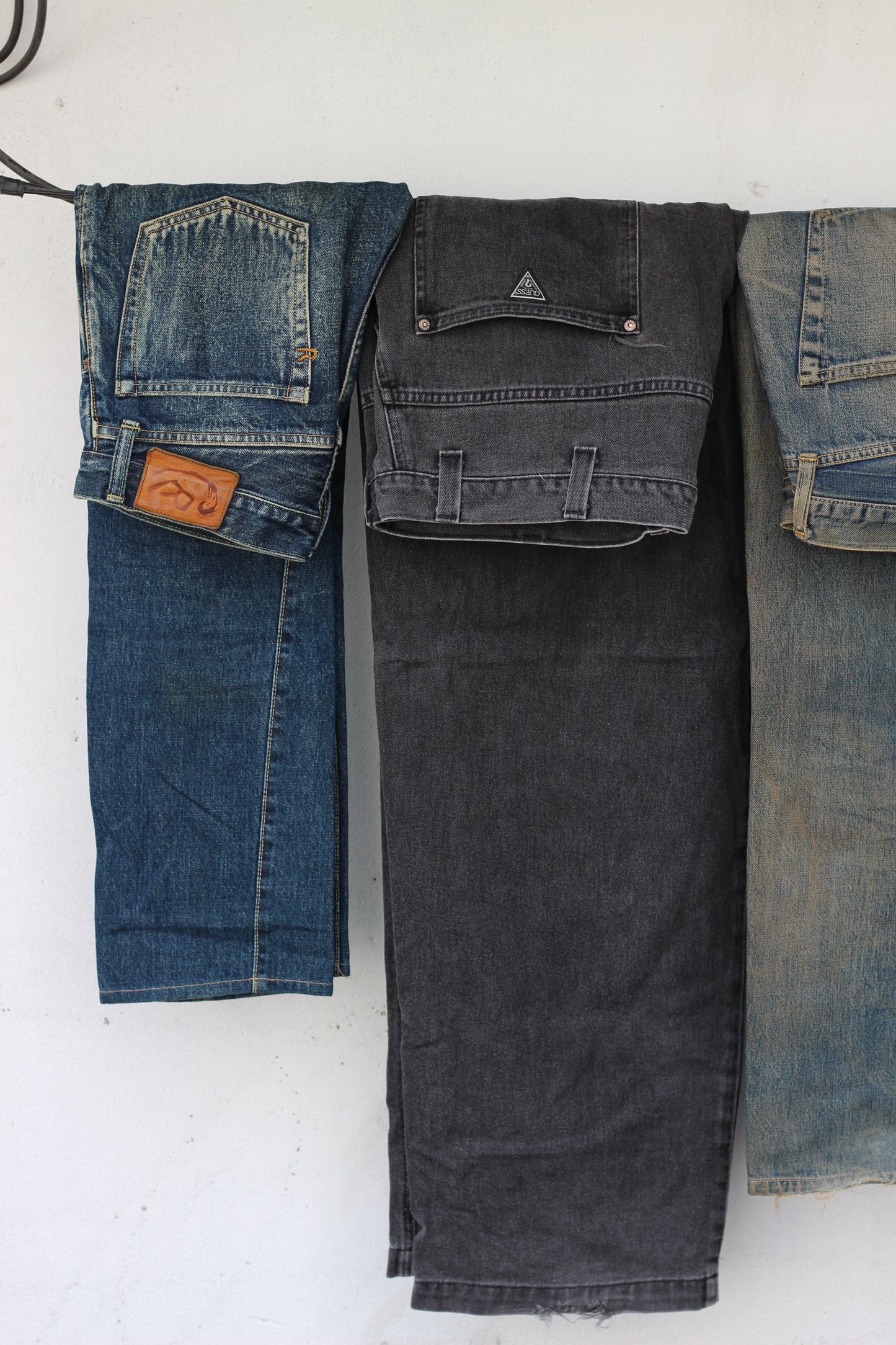 Men's High-Grade Vintage Processed Denim Pants x6点