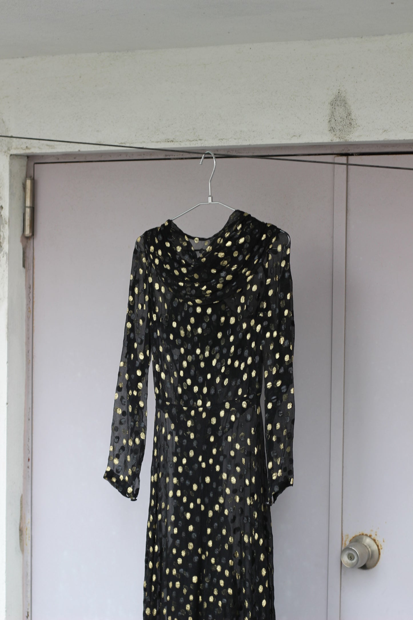 Vintage Black Glitter One-Piece x4点