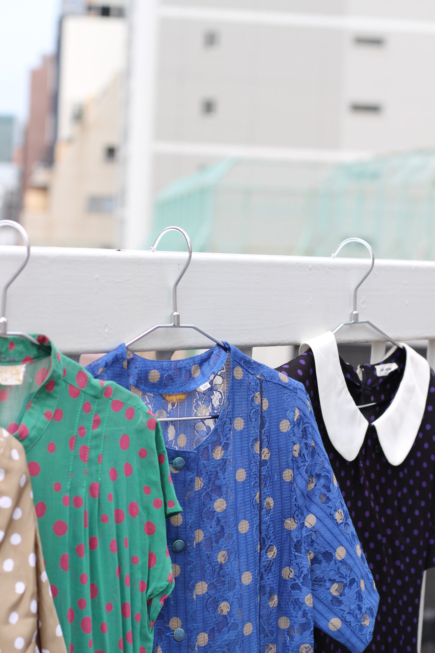 Vintage Dot Short Sleeve One-Piece x10点