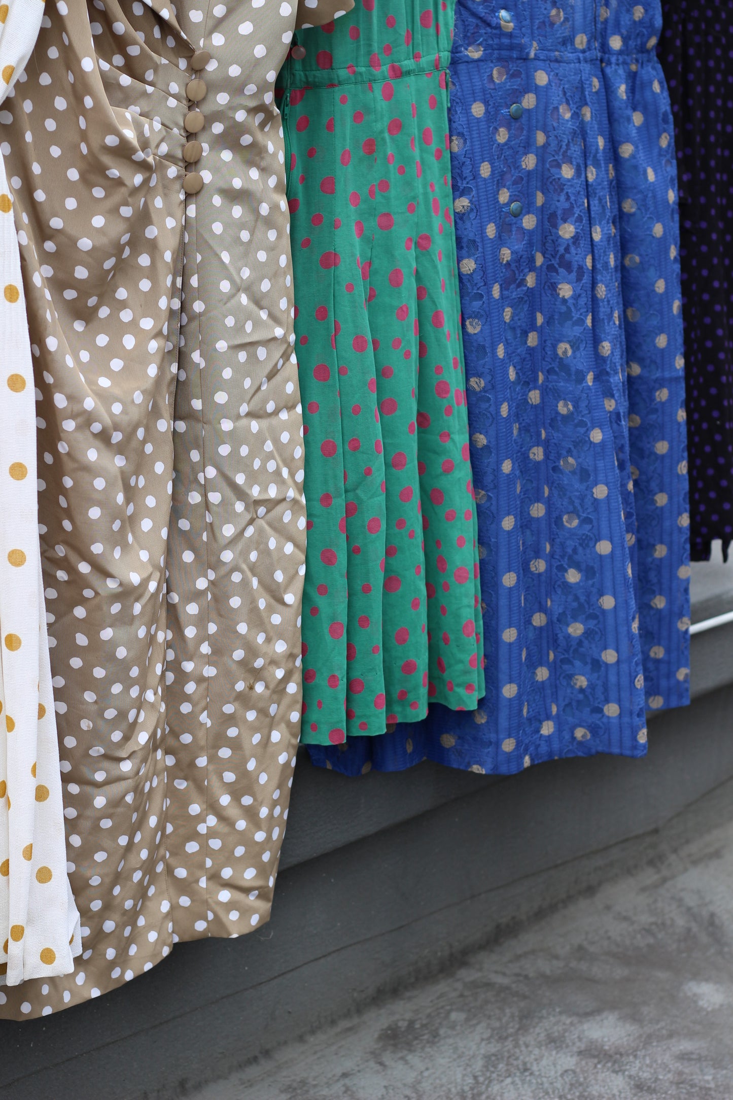 Vintage Dot Short Sleeve One-Piece x10点