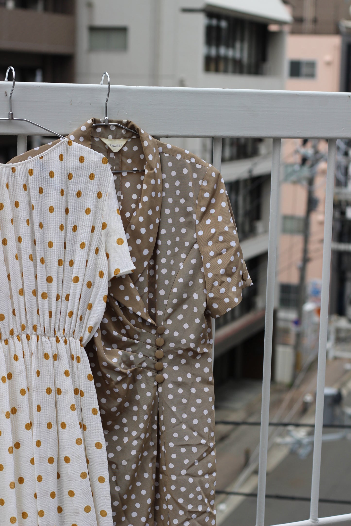 Vintage Dot Short Sleeve One-Piece x10点