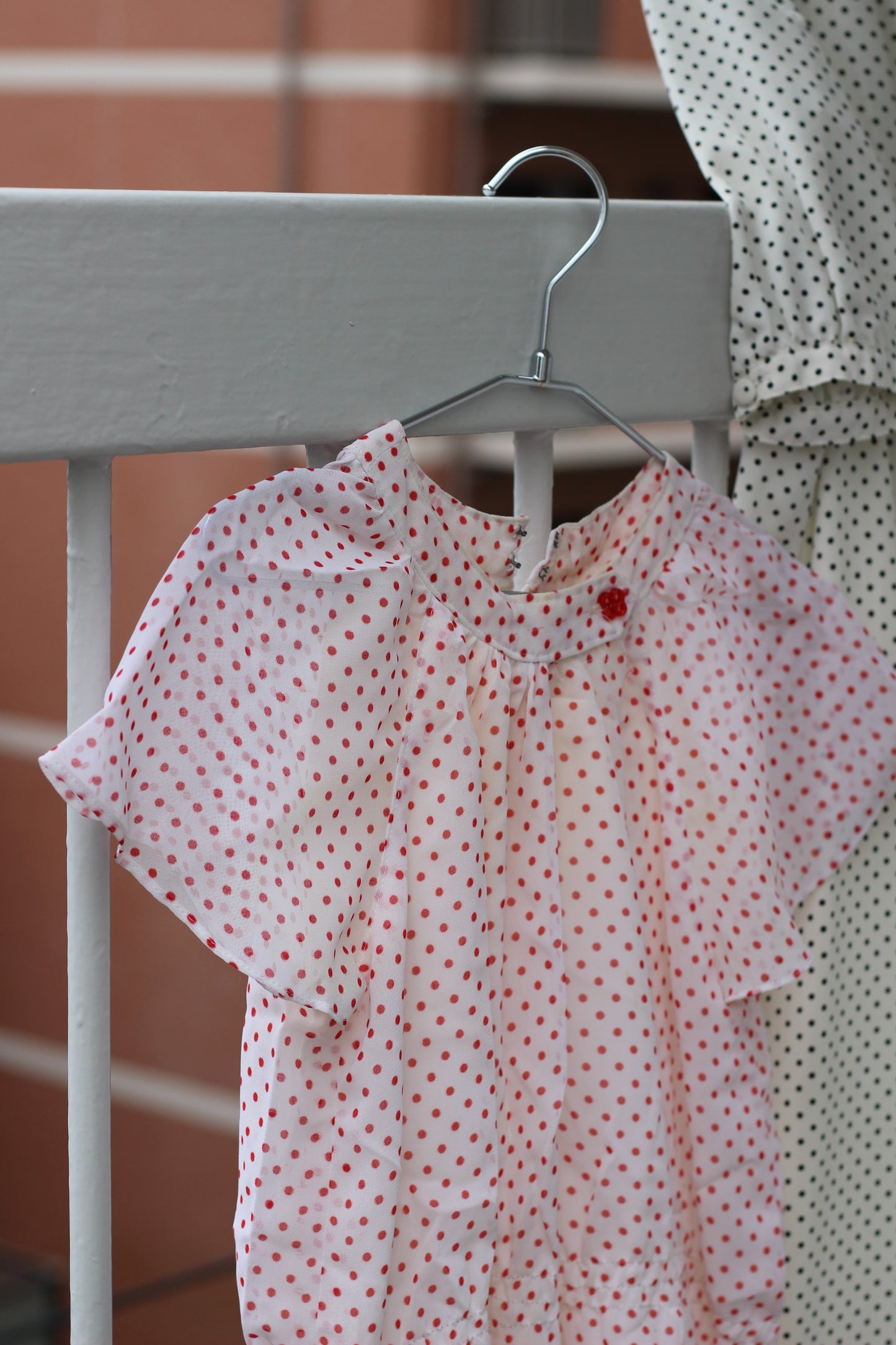 Vintage Dot Short Sleeve One-Piece x10点