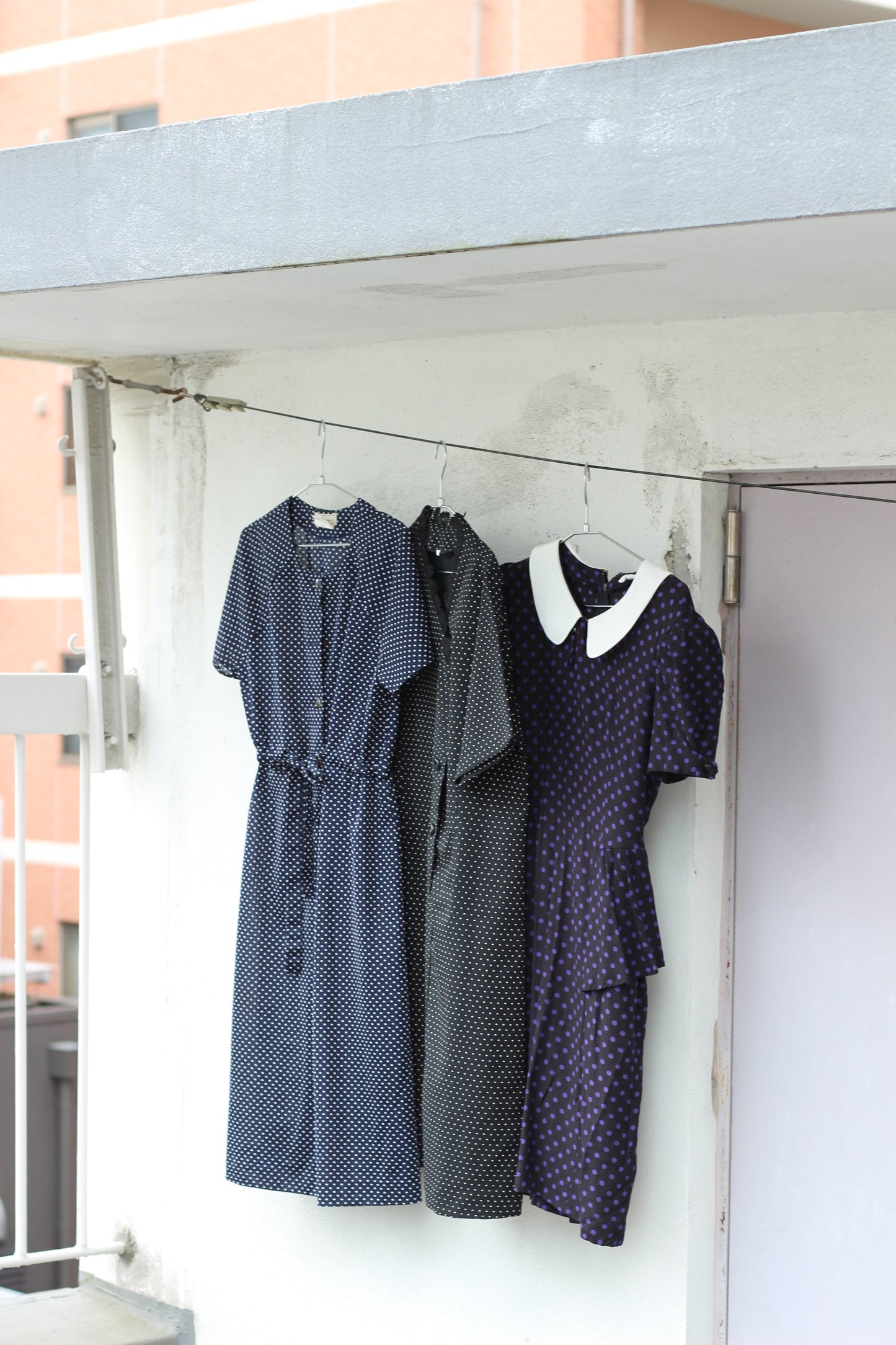 Vintage Dot Short Sleeve One-Piece x10点