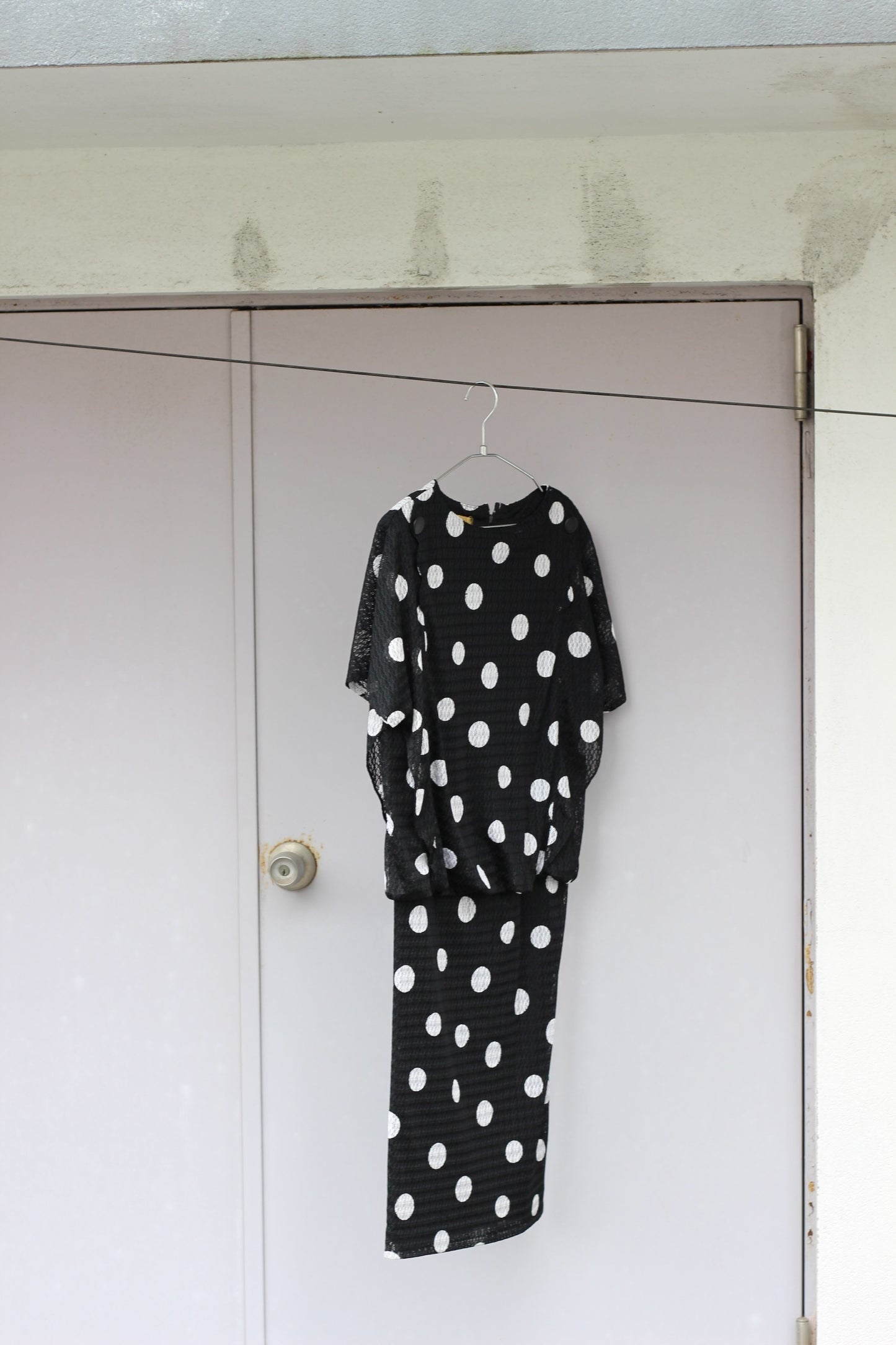Vintage Dot Short Sleeve One-Piece x10点