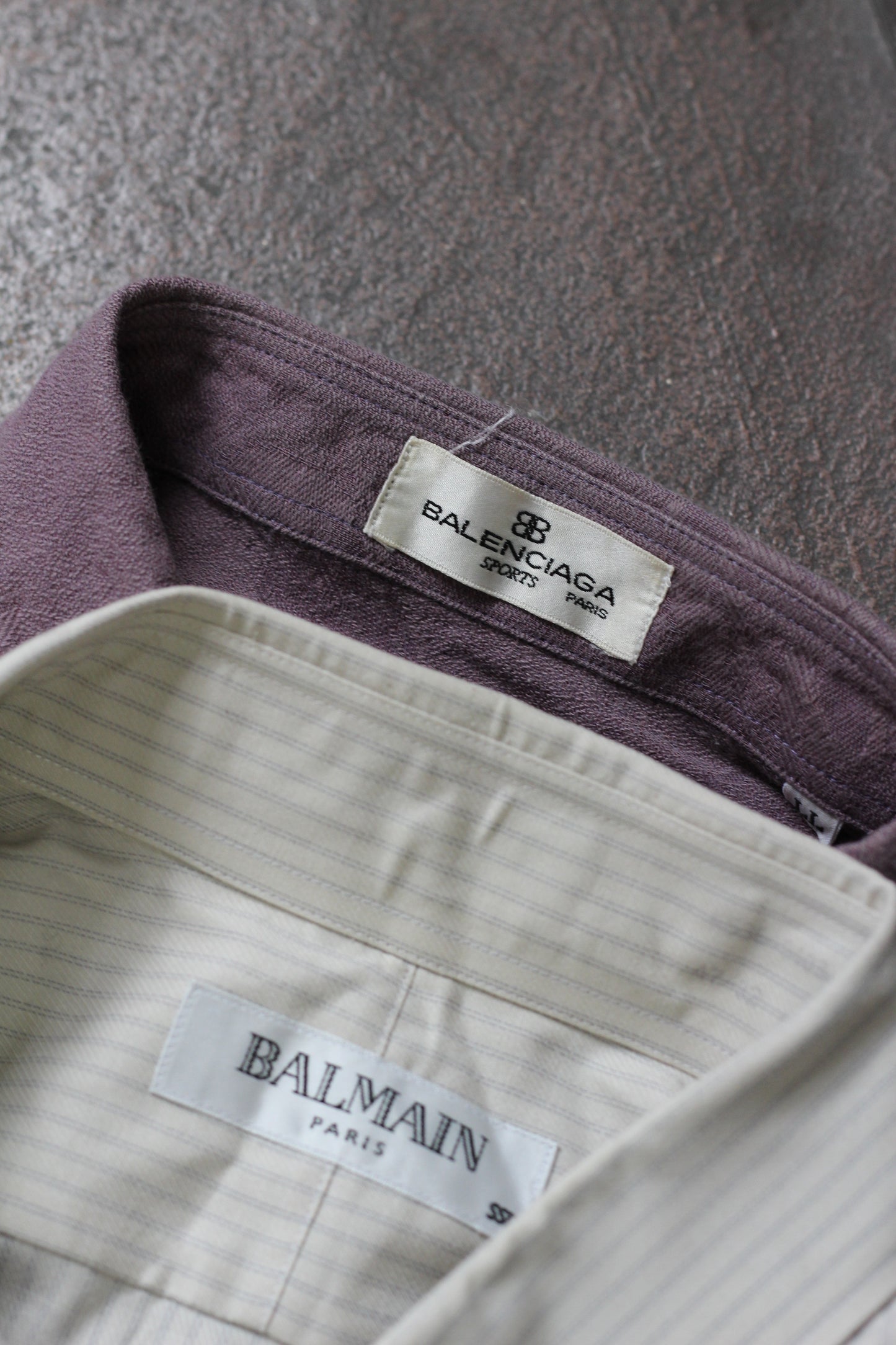 Balenciaga & BALMAIN Long Sleeve Shirt x2点