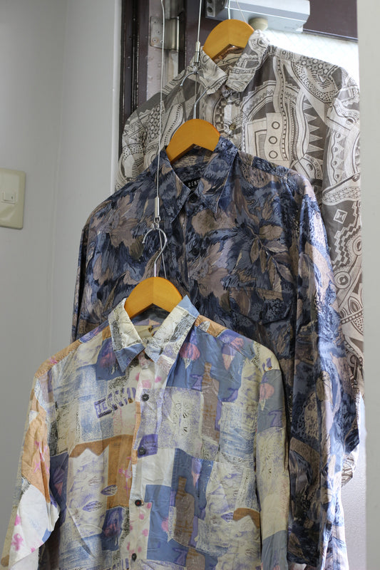 Men's 100% Silk Long Sleeve Shirt x5点