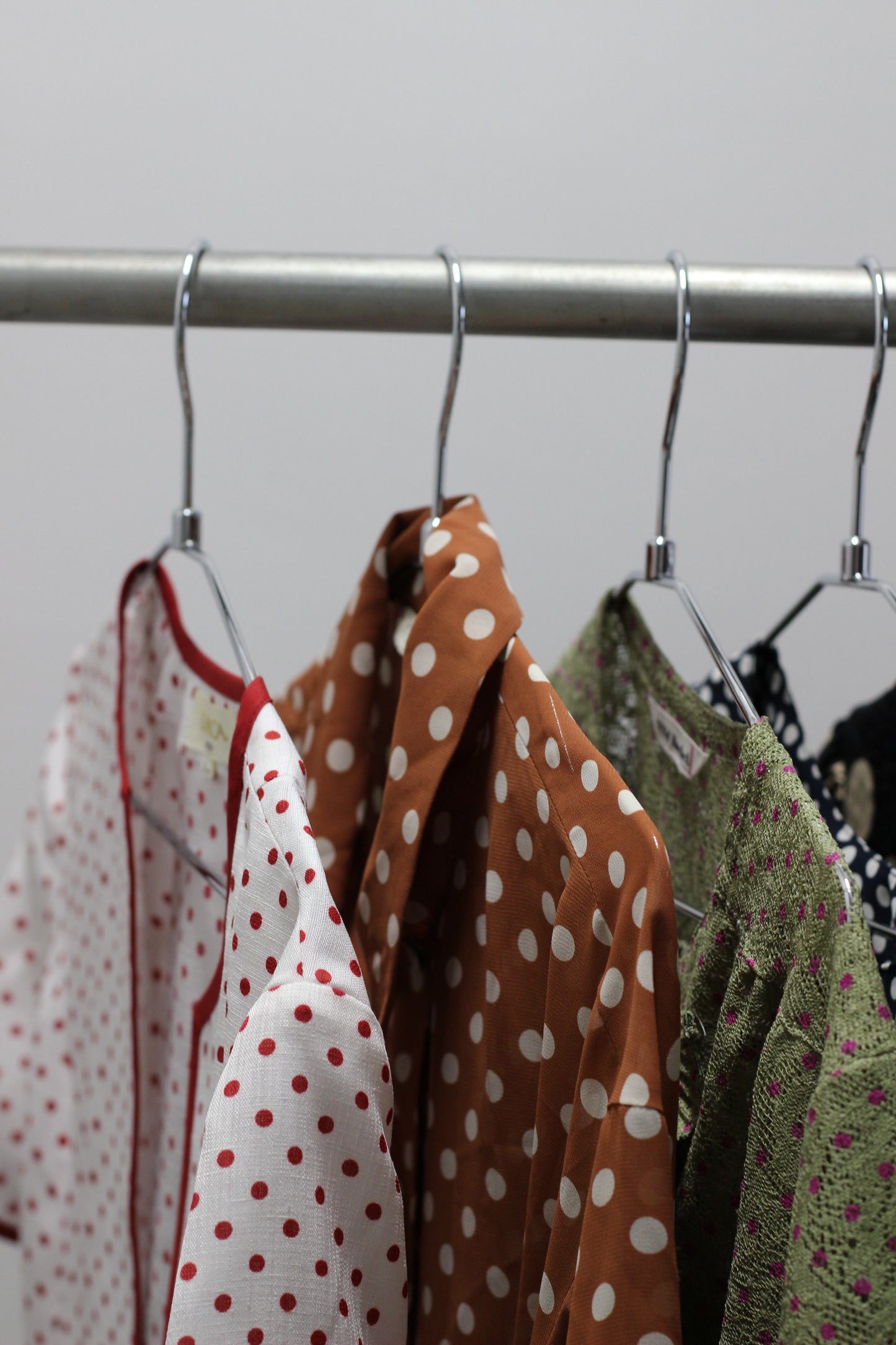 Vintage Dot Short Sleeve Blouse x10点