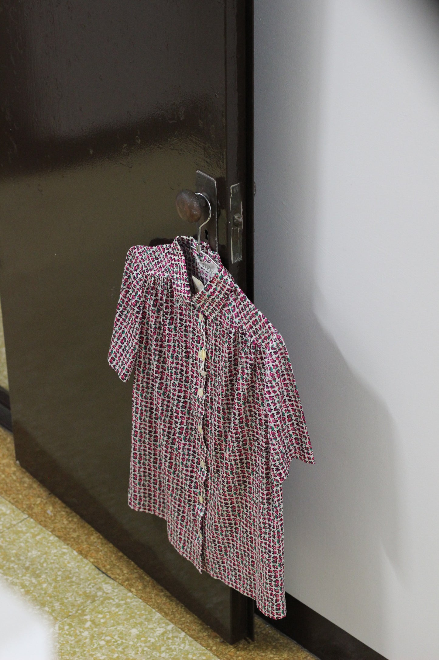 Vintage Flower Short Sleeve Blouse x10点