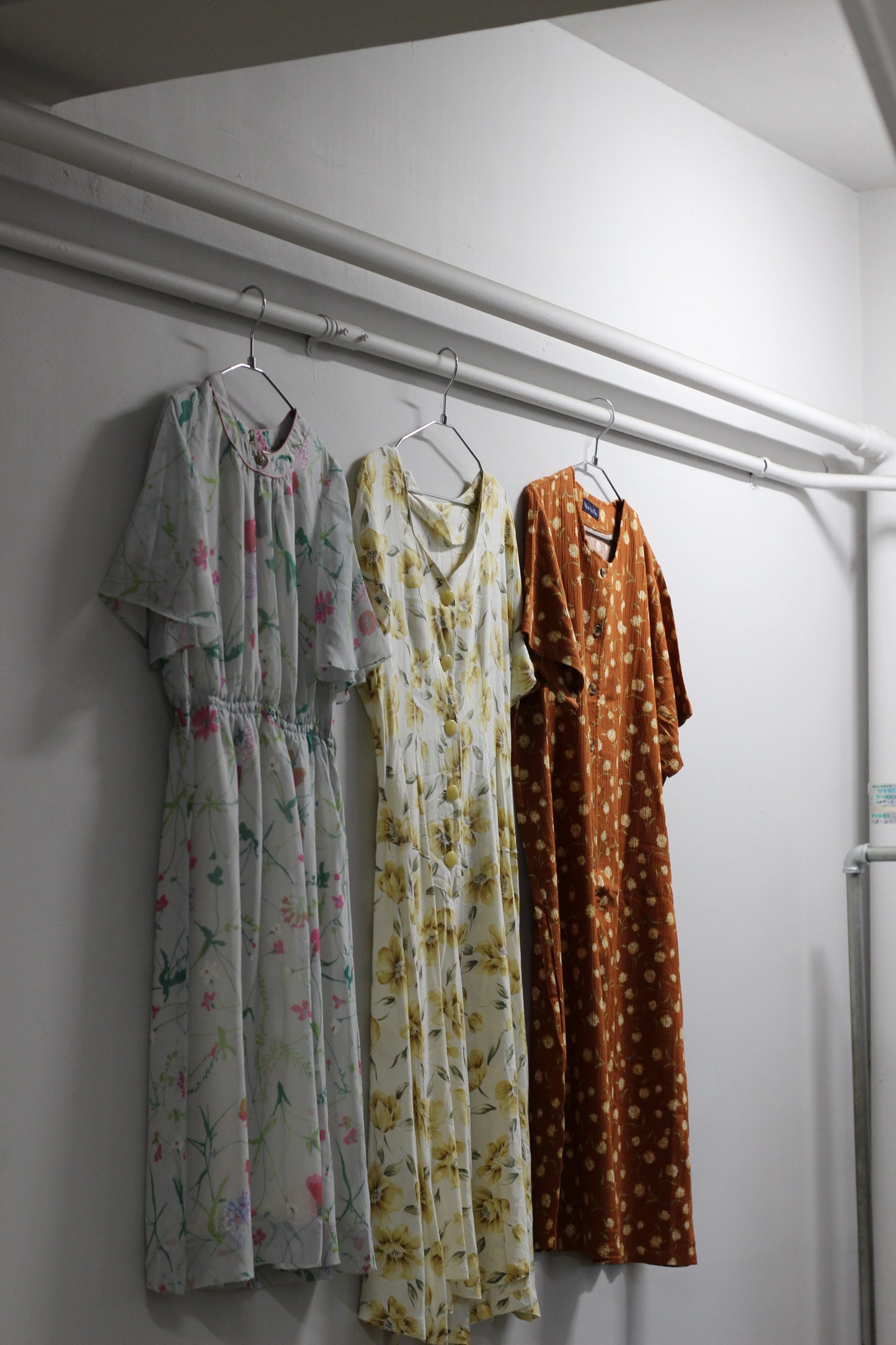 Vintage Floral Short Sleeve One-Piece x6点