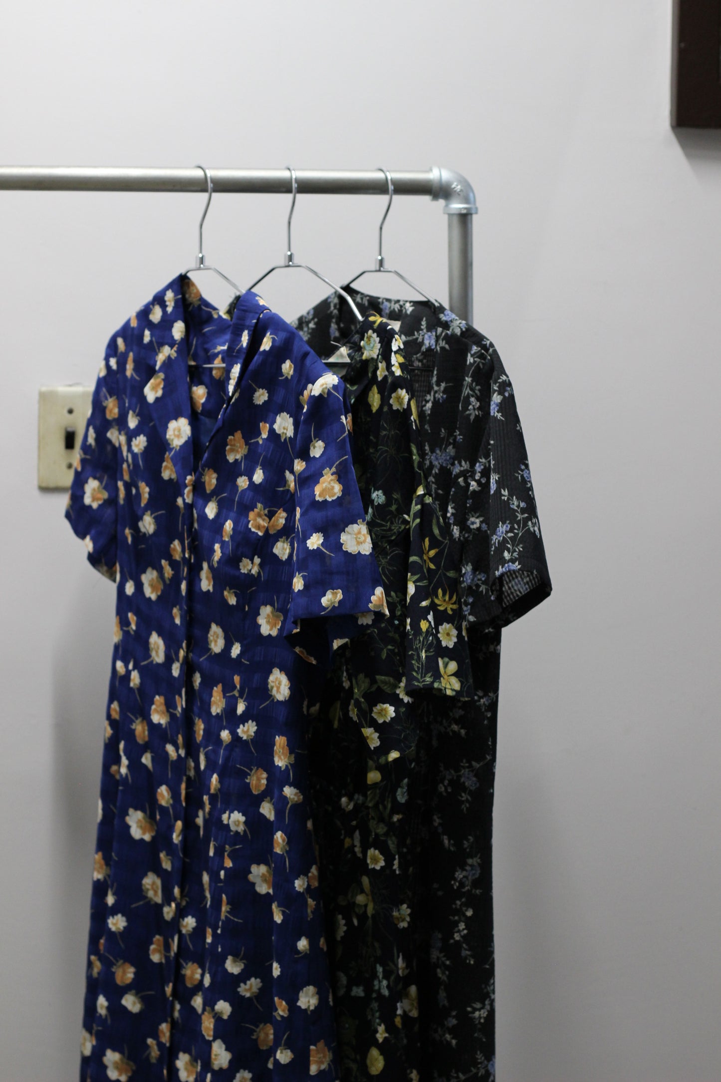 Vintage Floral Short Sleeve One-Piece x6点