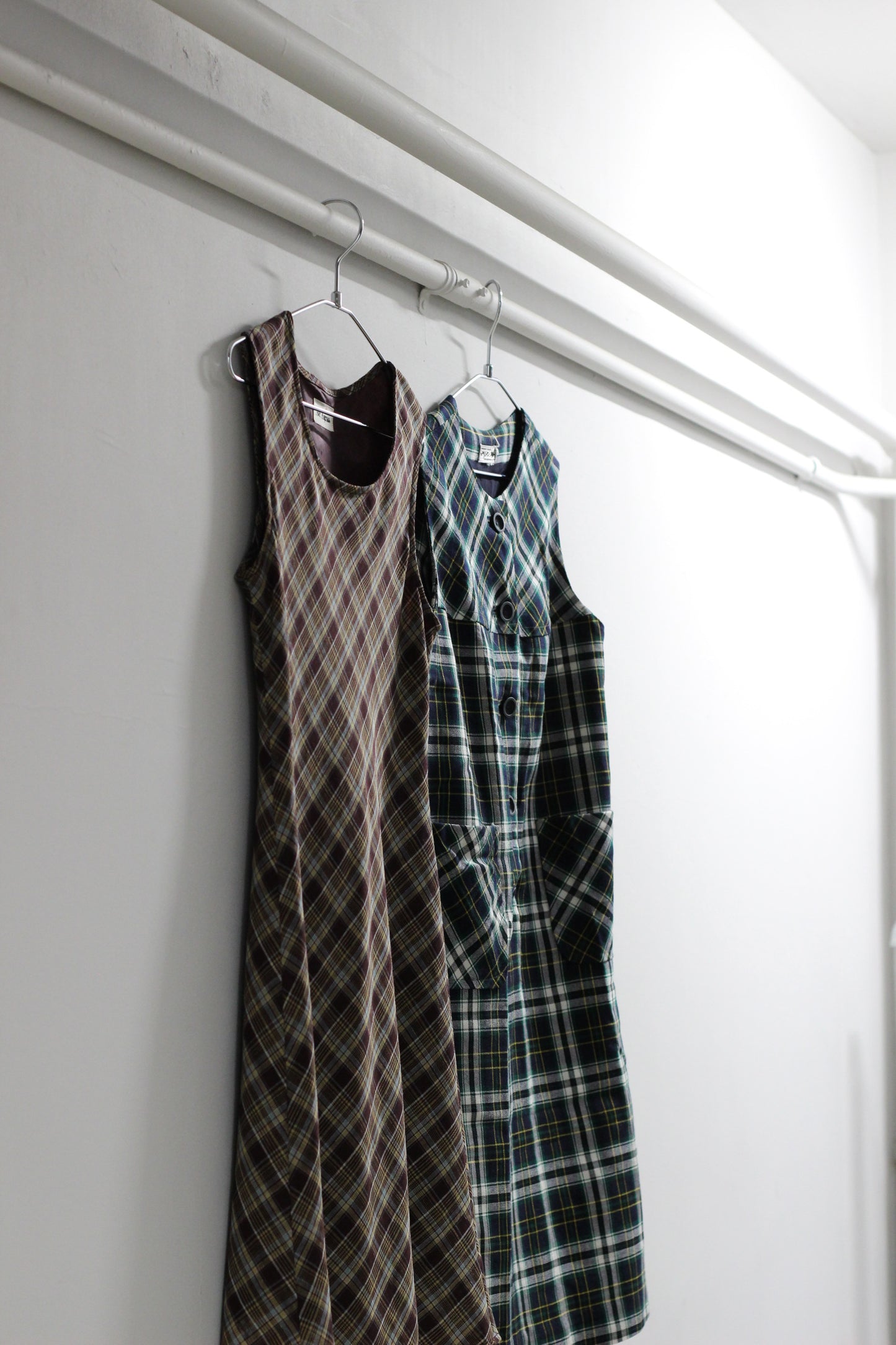 Vintage Check No Sleeve One-Piece x2点
