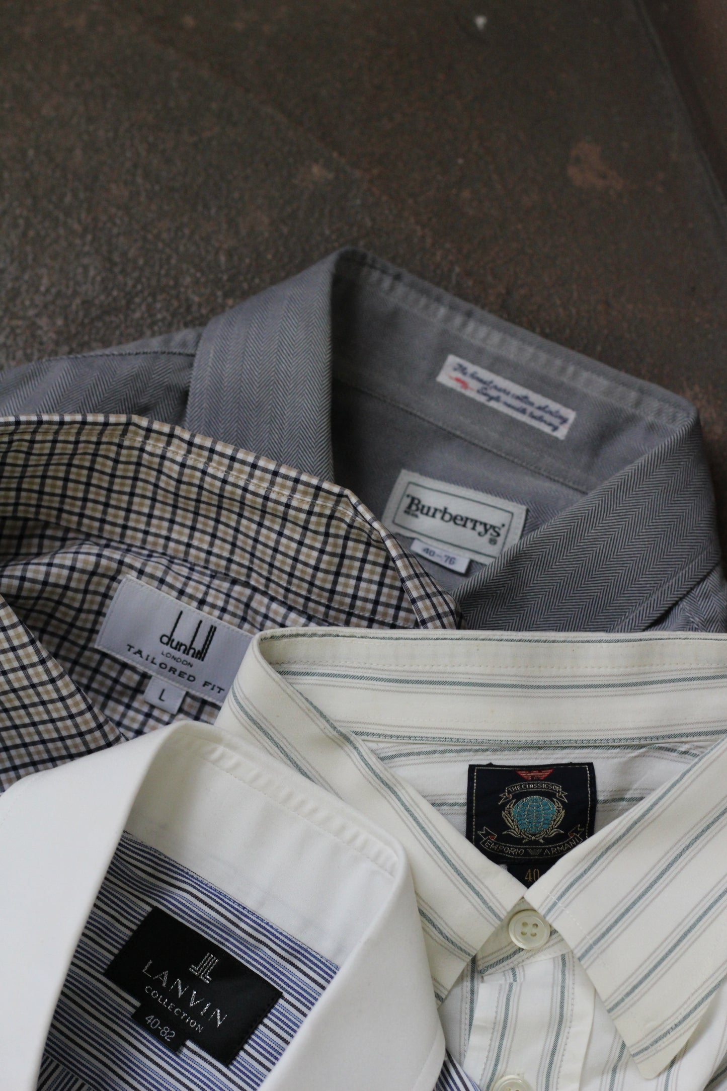 Men's Luxury Import Brand Long-Sleeve Shirt x4点