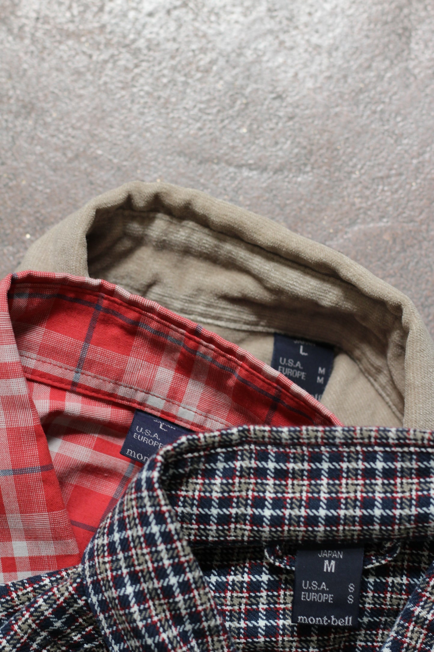 90-00's mont-bell Long Sleeve Shirt x3点