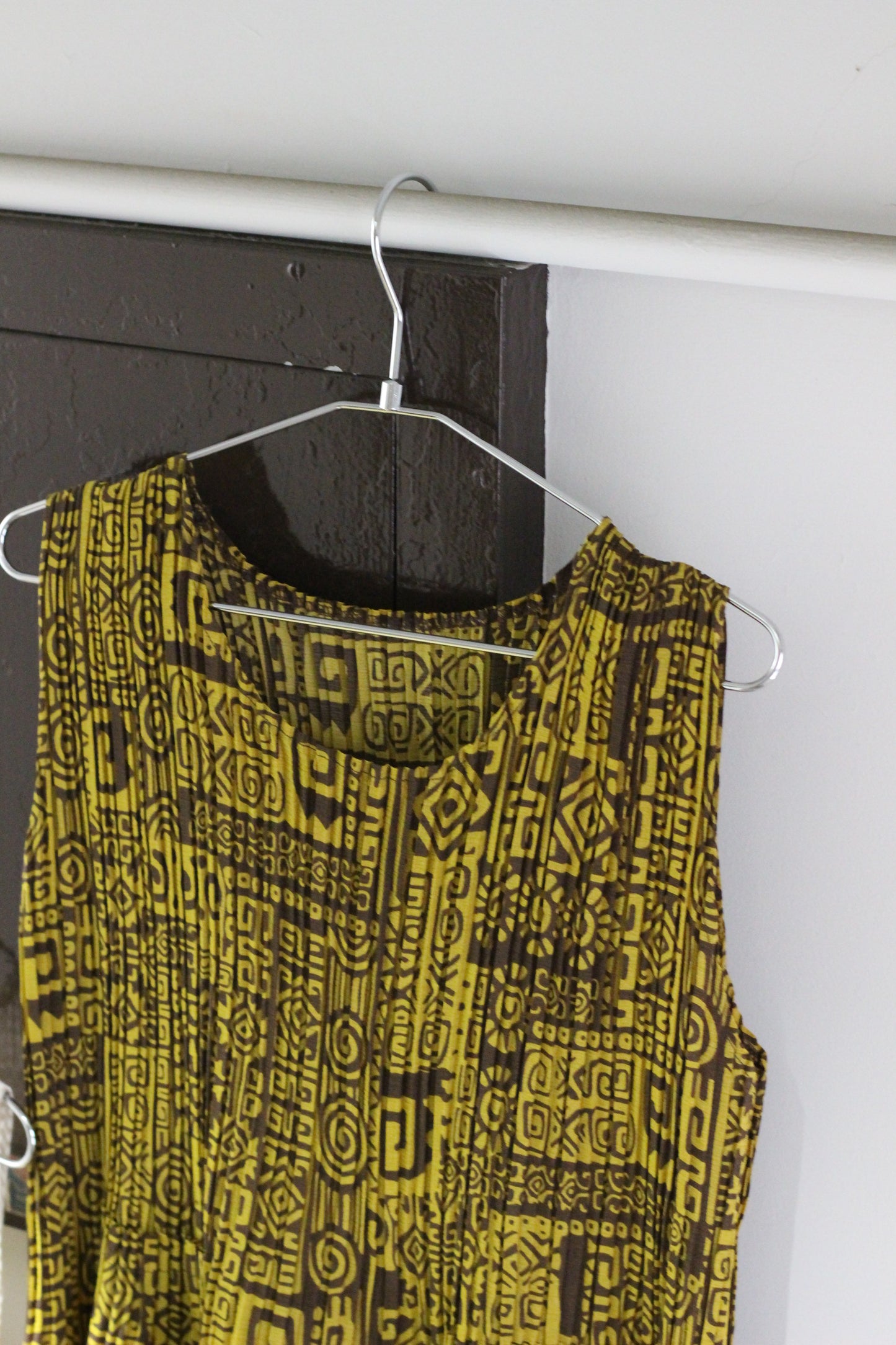 Vintage Design Pleats No Sleeve One-Piece x6点