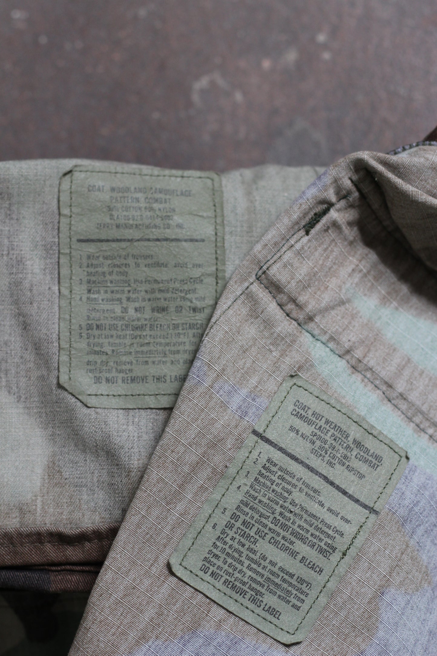 80's & 90's U.S. ARMY Woodland Camo BDU Jacket x2点