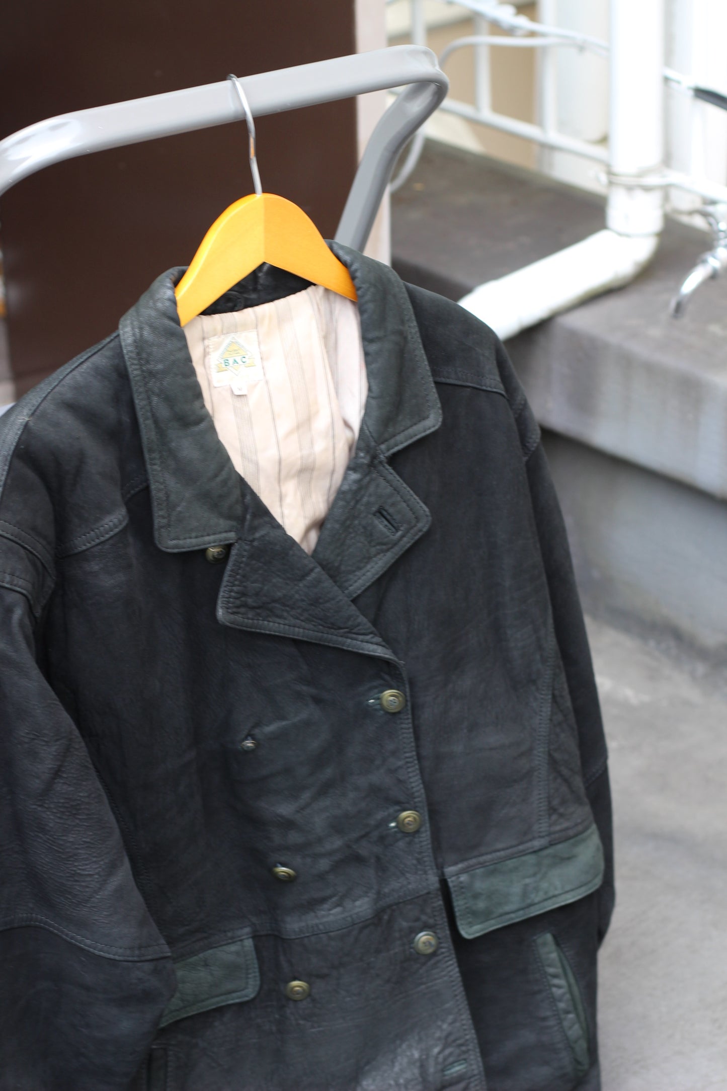 Men's Black Leather Jacket x3点