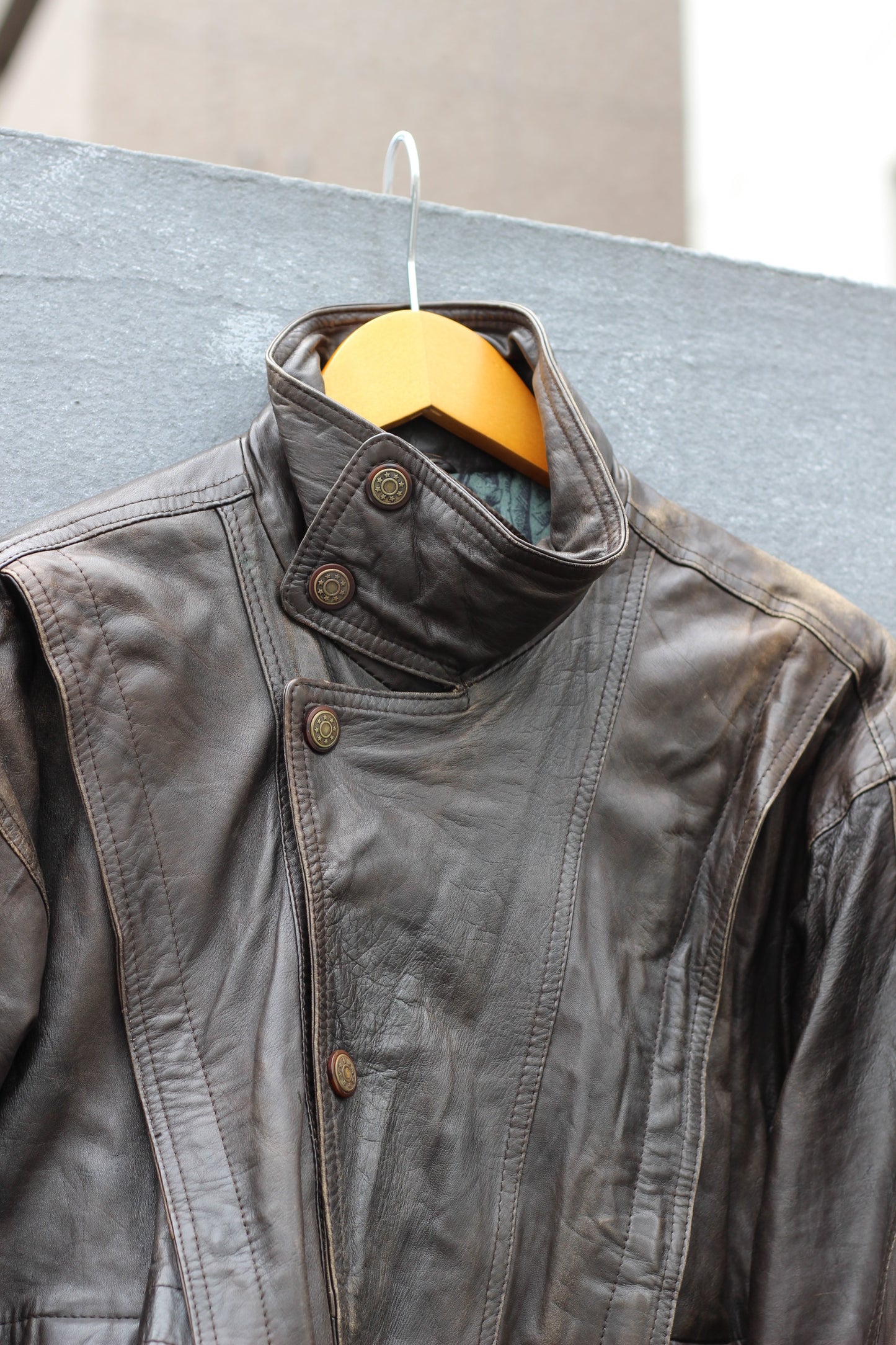 Men's Short Blouson Leather Jacket x5点